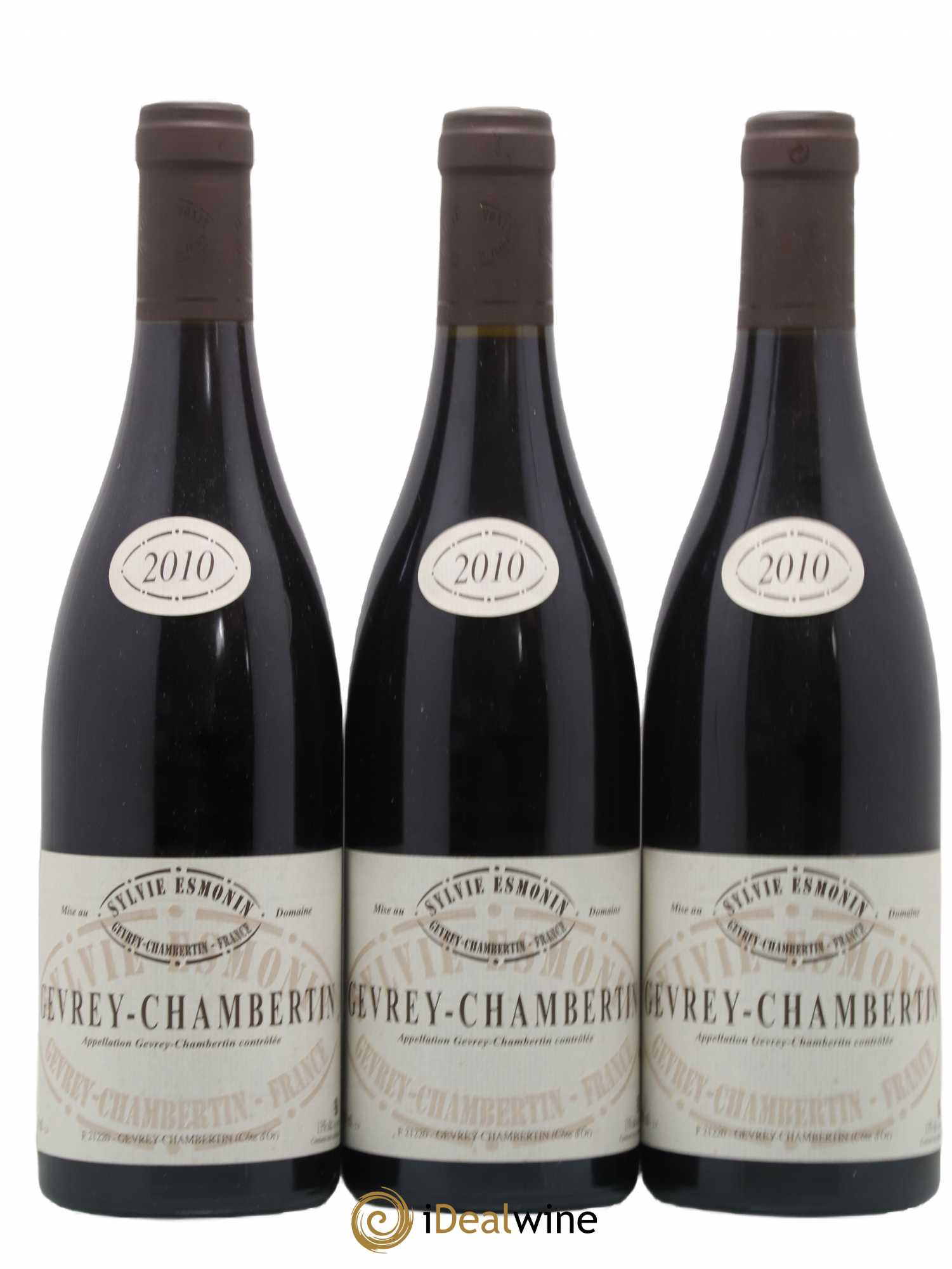 Gevrey-Chambertin Sylvie Esmonin 2010 - Lot de 3 bouteilles - 0