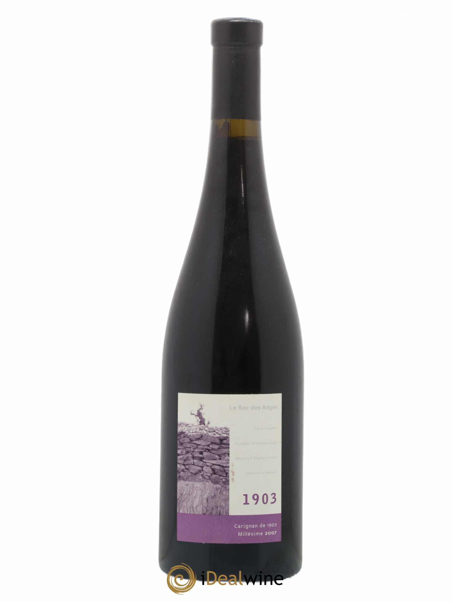 Côtes Catalanes Roc des Anges Carignan 1903 Marjorie et Stéphane Gallet 2007 - Lot de 1 bouteille - 0