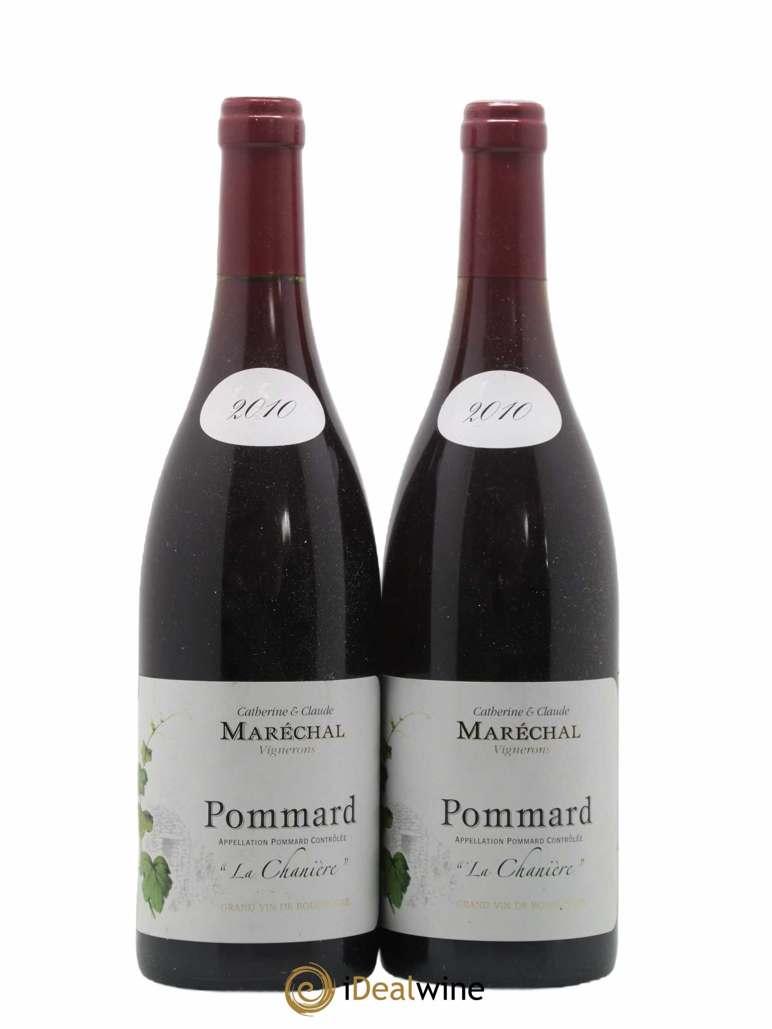 Pommard La Chanière Claude et Catherine Maréchal 2010 - Lot de 2 bouteilles - 0