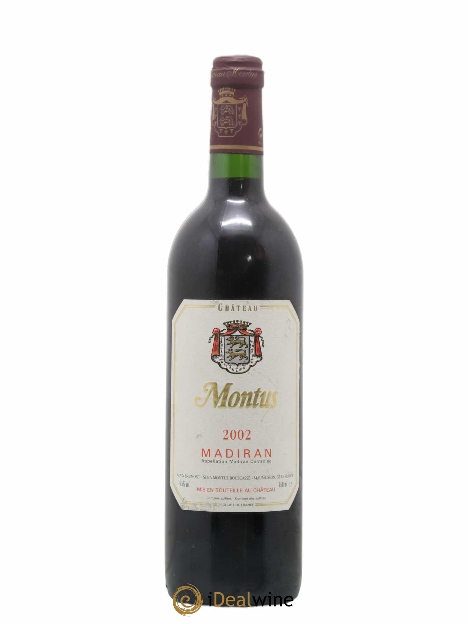 Madiran Château Montus Alain Brumont 2002 - Lot de 1 bouteille - 0