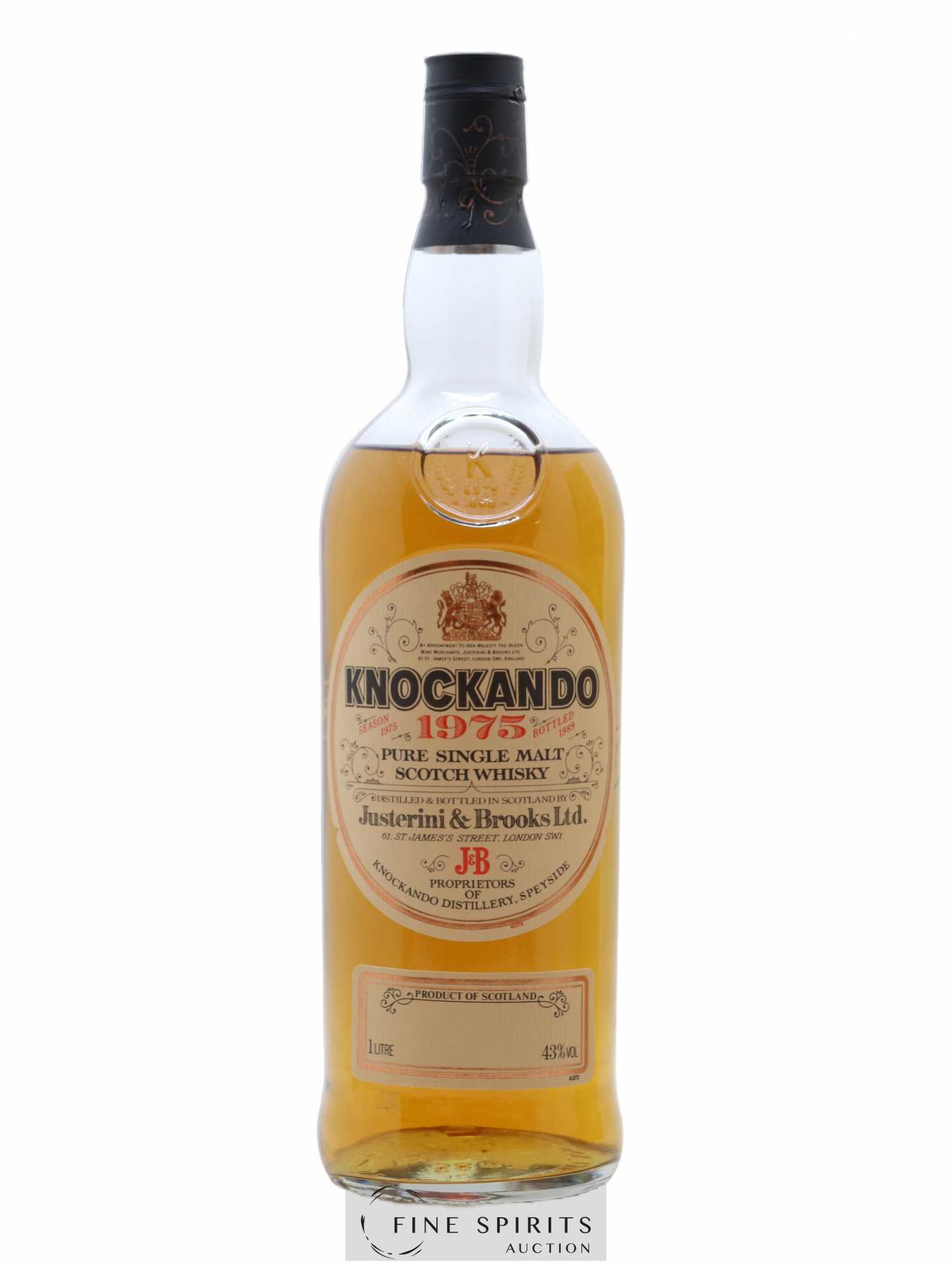Knockando 1975 Of. bottled 1989 - Posten von 1 Liter - 1