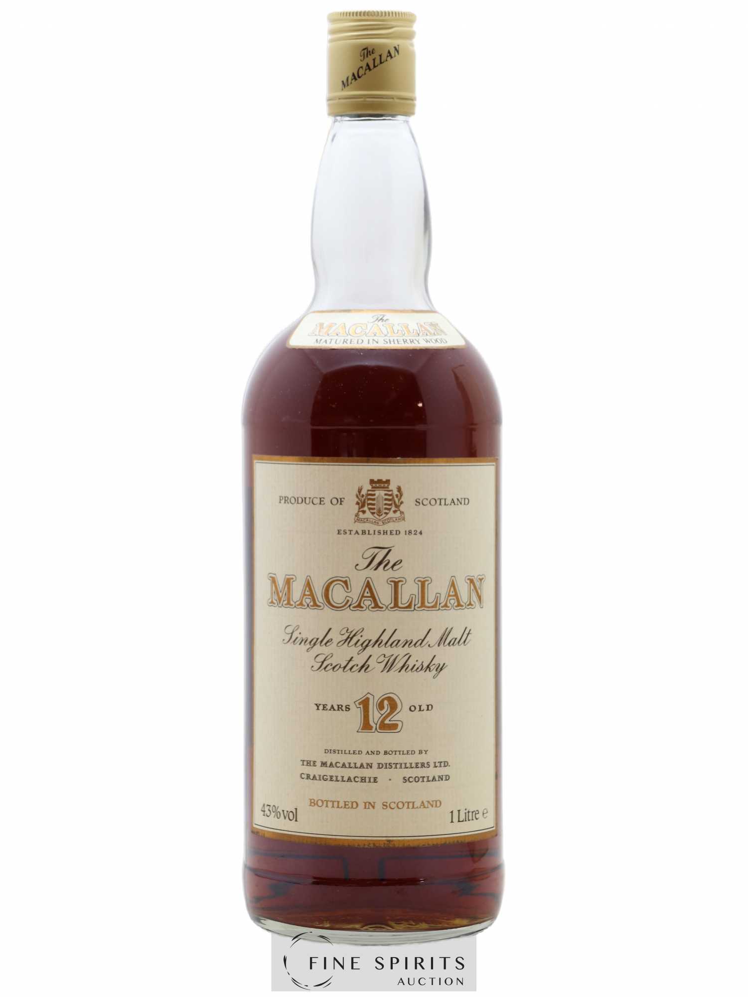 Macallan (The) 12 years Of. Sherry Wood Matured - Lot de 1 litre - 1