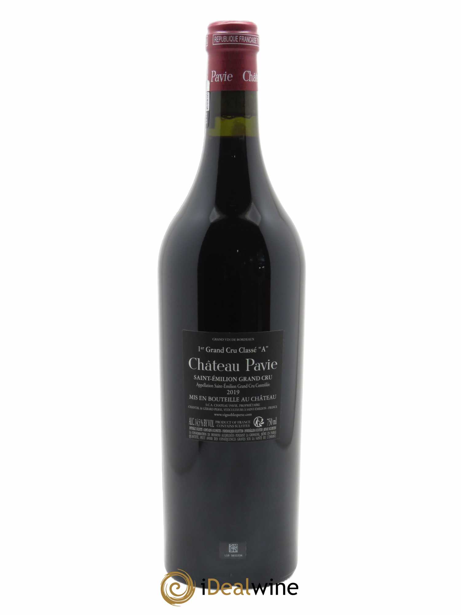 Château Pavie 1er Grand Cru Classé A  2019 - Lot of 1 bottle - 1