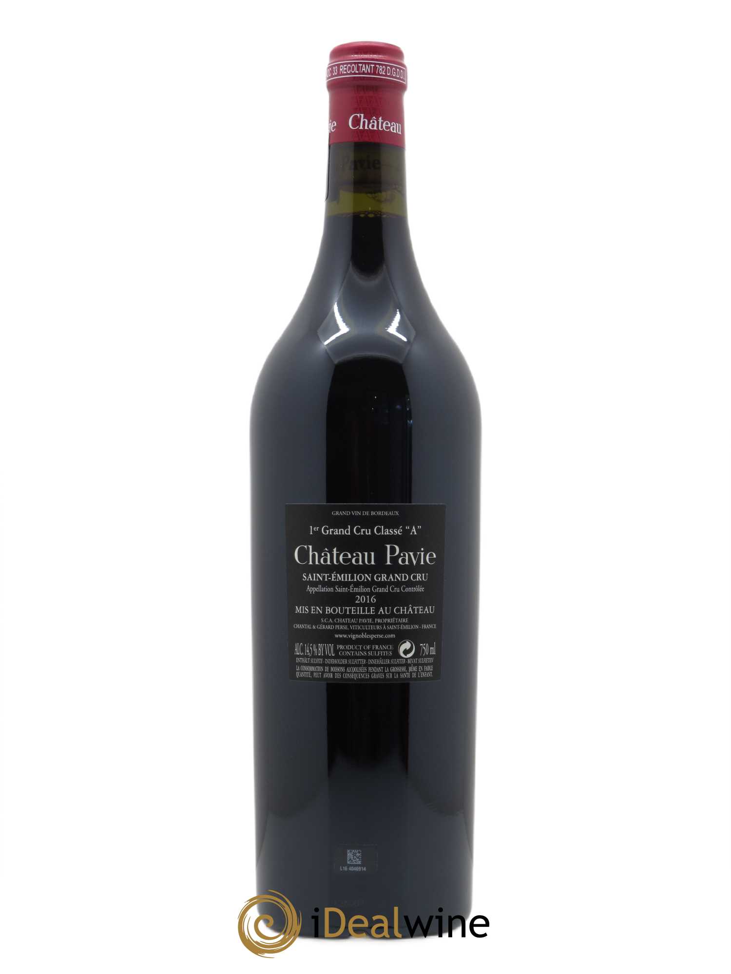 Château Pavie 1er Grand Cru Classé A (CBO à partir de 6 bts) 2016 - Lot de 1 bouteille - 1