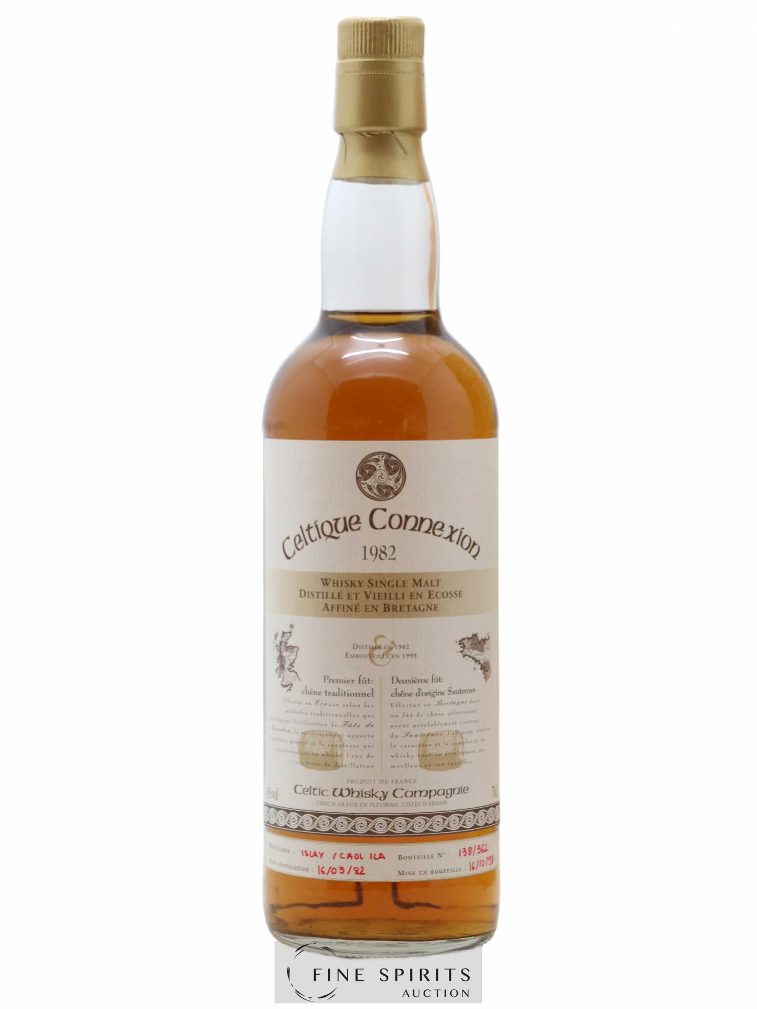 Caol Ila 1982 Celtic Whisky Compagnie Celtique Connexion One of 562 - bottled 1998 - Lot de 1 bouteille - 1