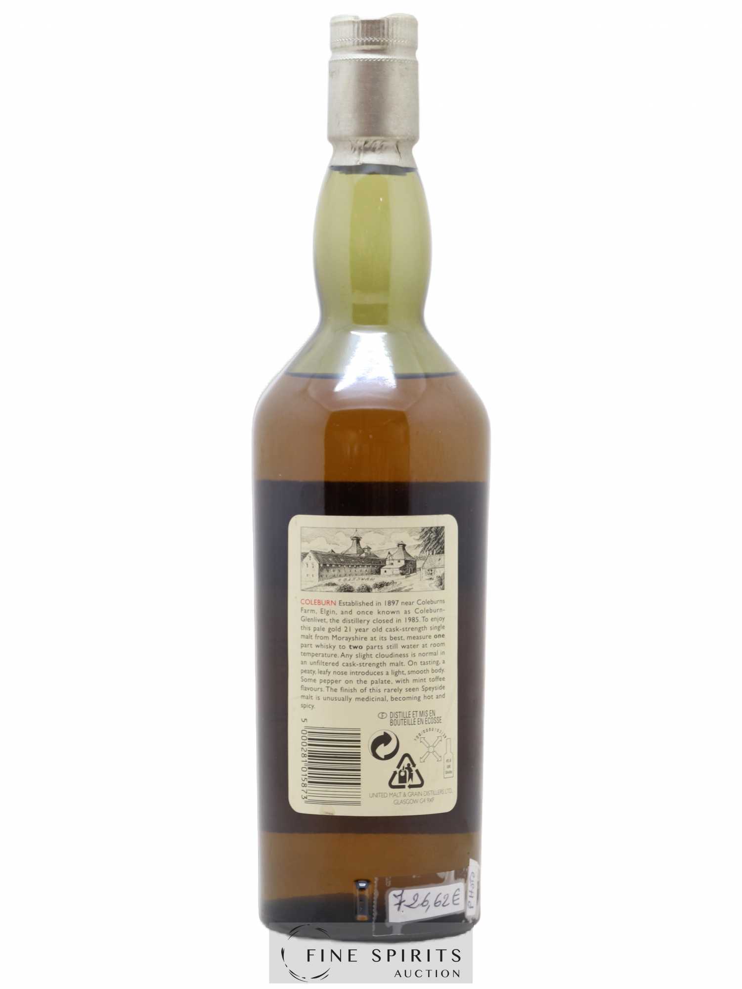 Coleburn 21 years 1979 Of. Rare Malts Selection Natural Cask Strengh - bottled 2000 Limited Edition - Lot de 1 bouteille - 1