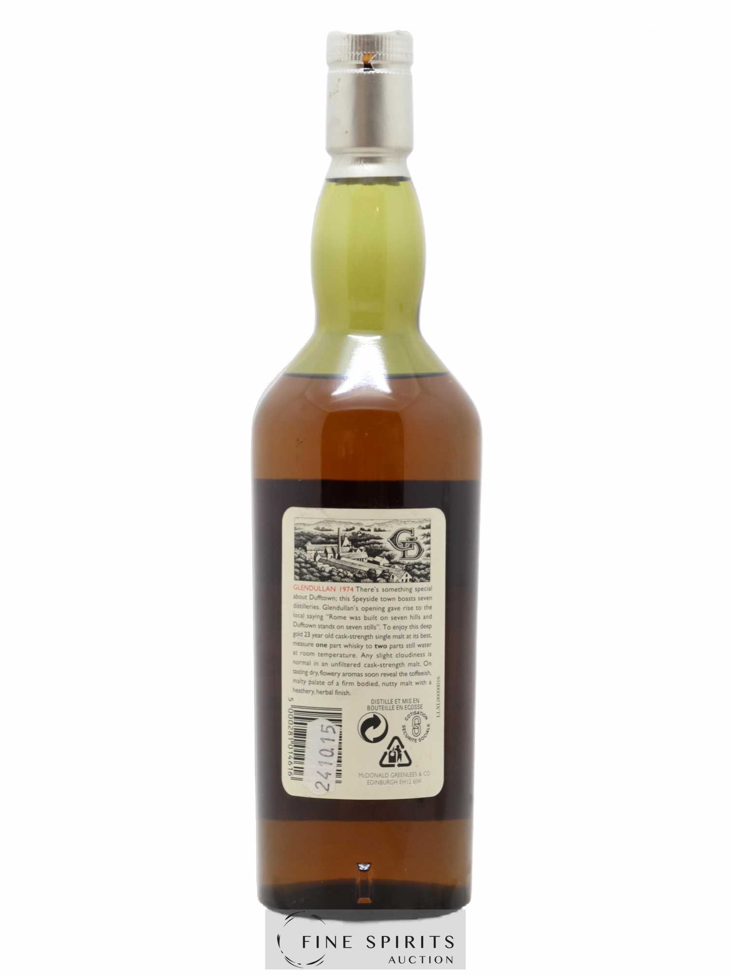 Glendullan 23 years 1974 Of. Rare Malts Selection Natural Cask Strengh - bottled 1998 Limited Edition - Lot de 1 bouteille - 1