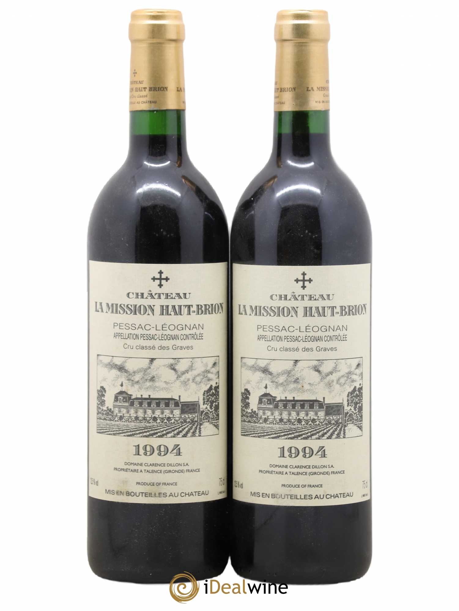 Château la Mission Haut-Brion Cru Classé de Graves 1994 - Lot de 2 bouteilles - 0