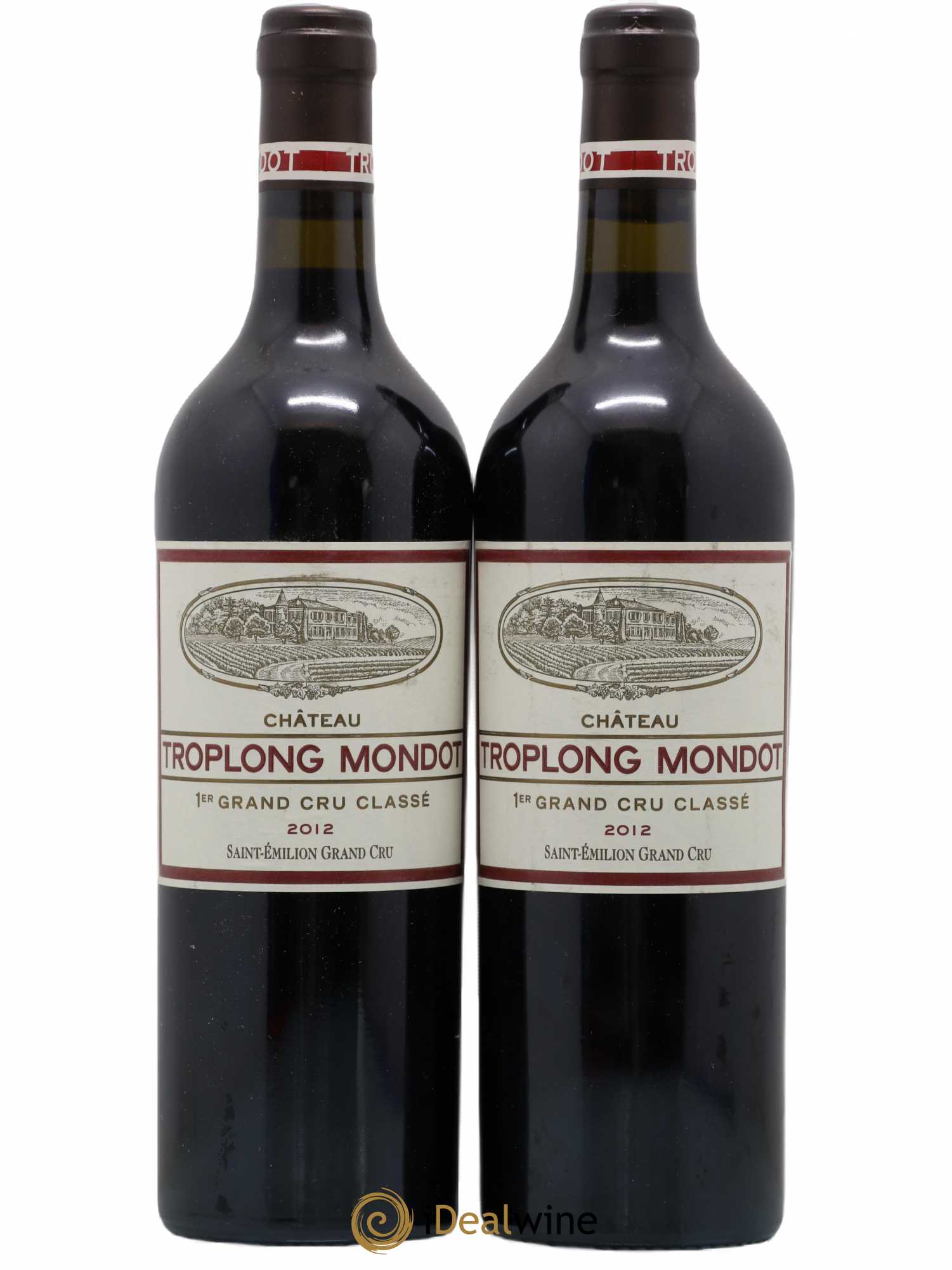 Château Troplong Mondot 1er Grand Cru Classé B 2012 - Lot de 2 bouteilles - 0