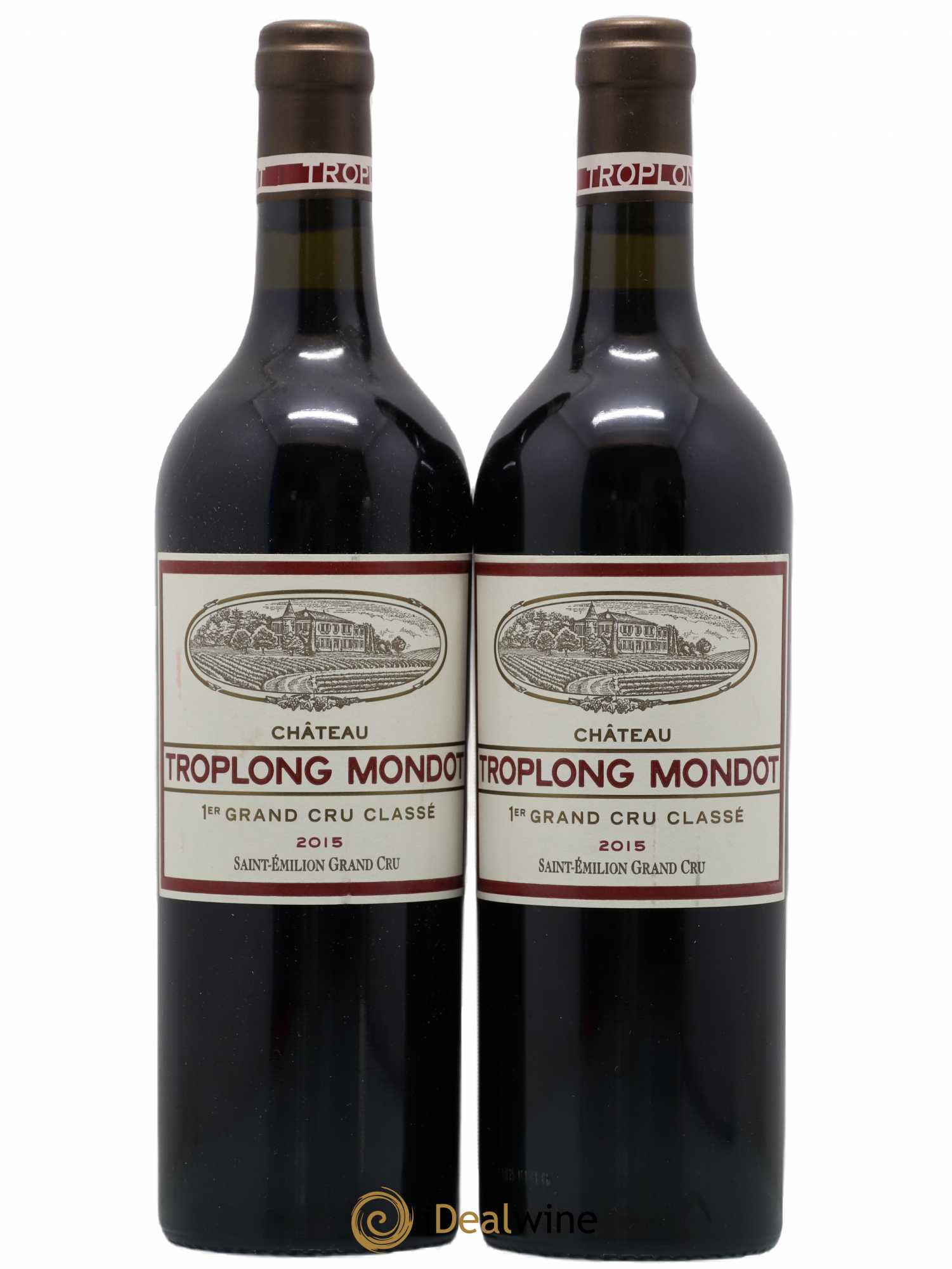 Château Troplong Mondot 1er Grand Cru Classé B 2015 - Lot de 2 bouteilles - 0