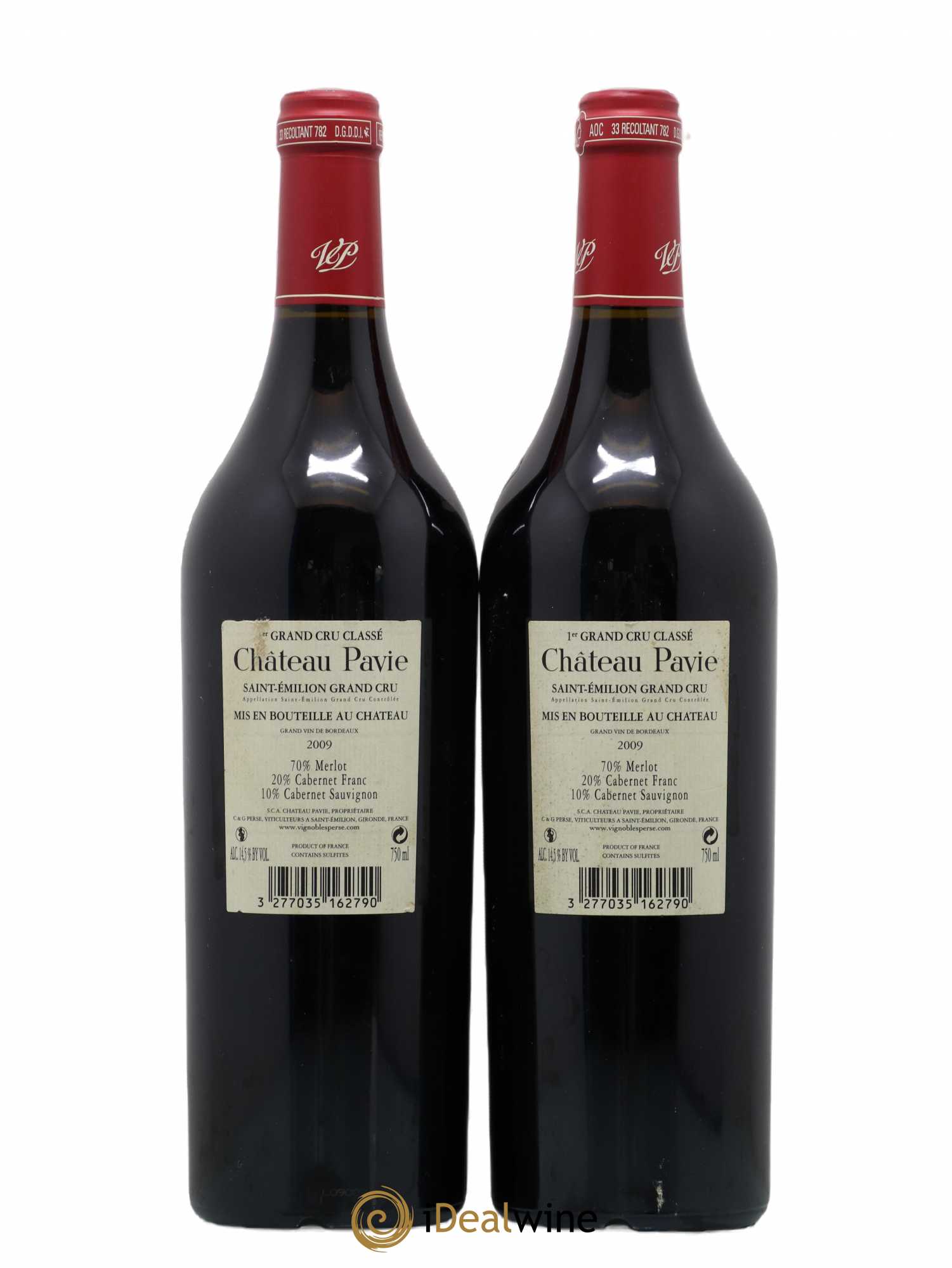 Château Pavie 1er Grand Cru Classé A 2009 - Lot de 2 bouteilles - 1