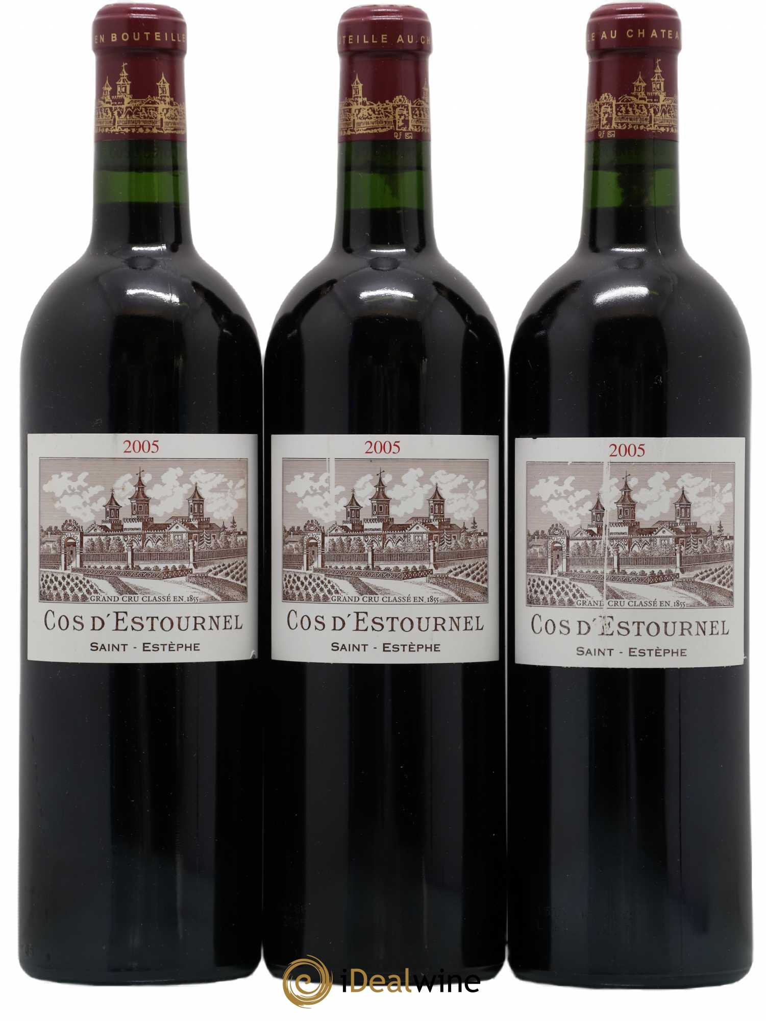 Cos d'Estournel 2ème Grand Cru Classé 2005 - Lot de 3 bouteilles - 0