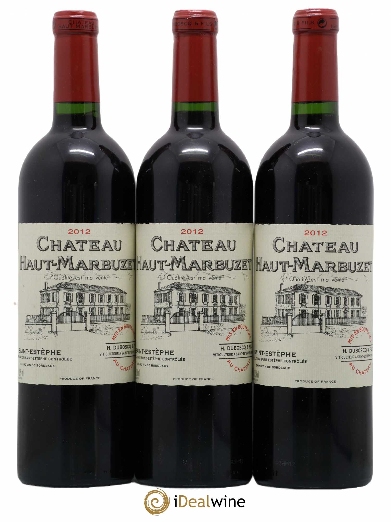Château Haut Marbuzet 2012 - Lot de 3 bouteilles - 0