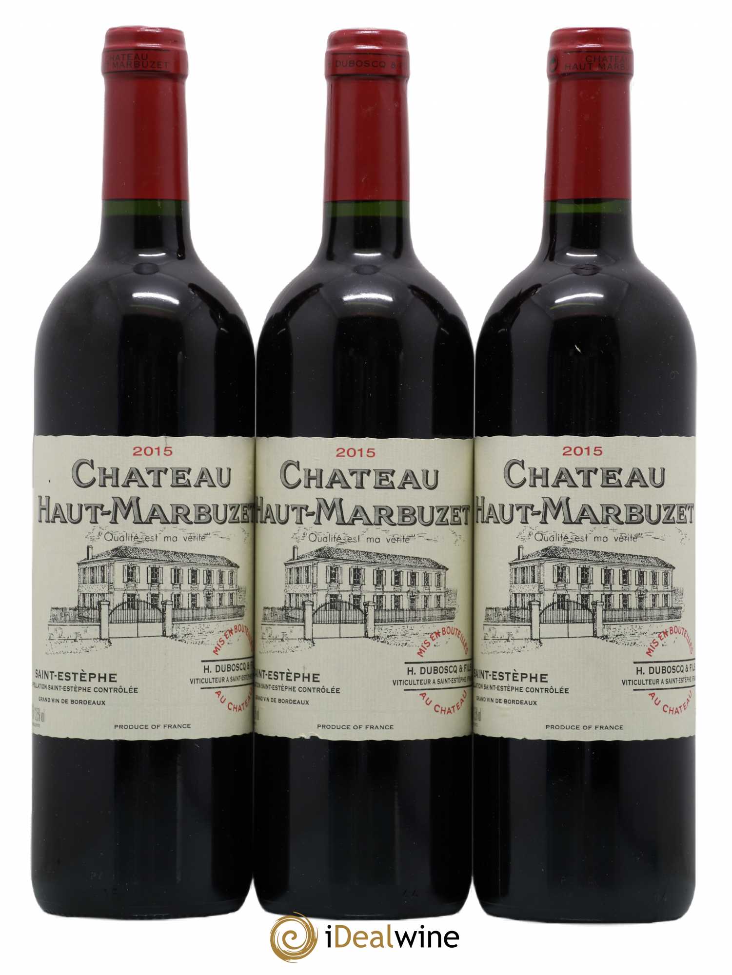 Château Haut Marbuzet 2015 - Lot de 3 bouteilles - 0