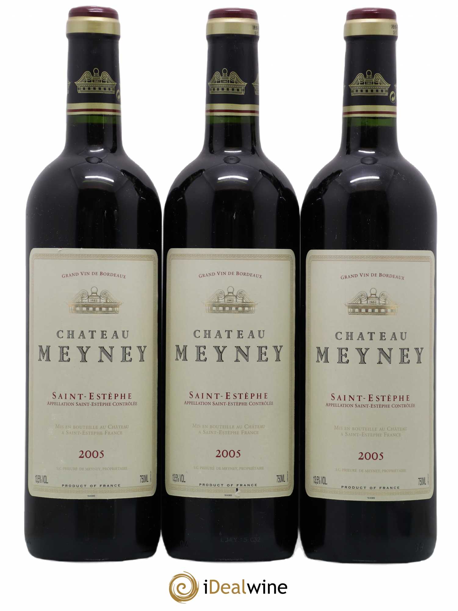 Château Meyney 2005 - Lot de 3 bouteilles - 0