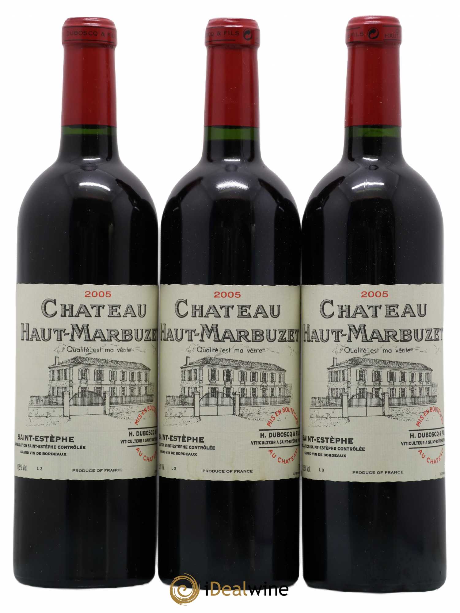 Château Haut Marbuzet 2005 - Lot de 3 bouteilles - 0
