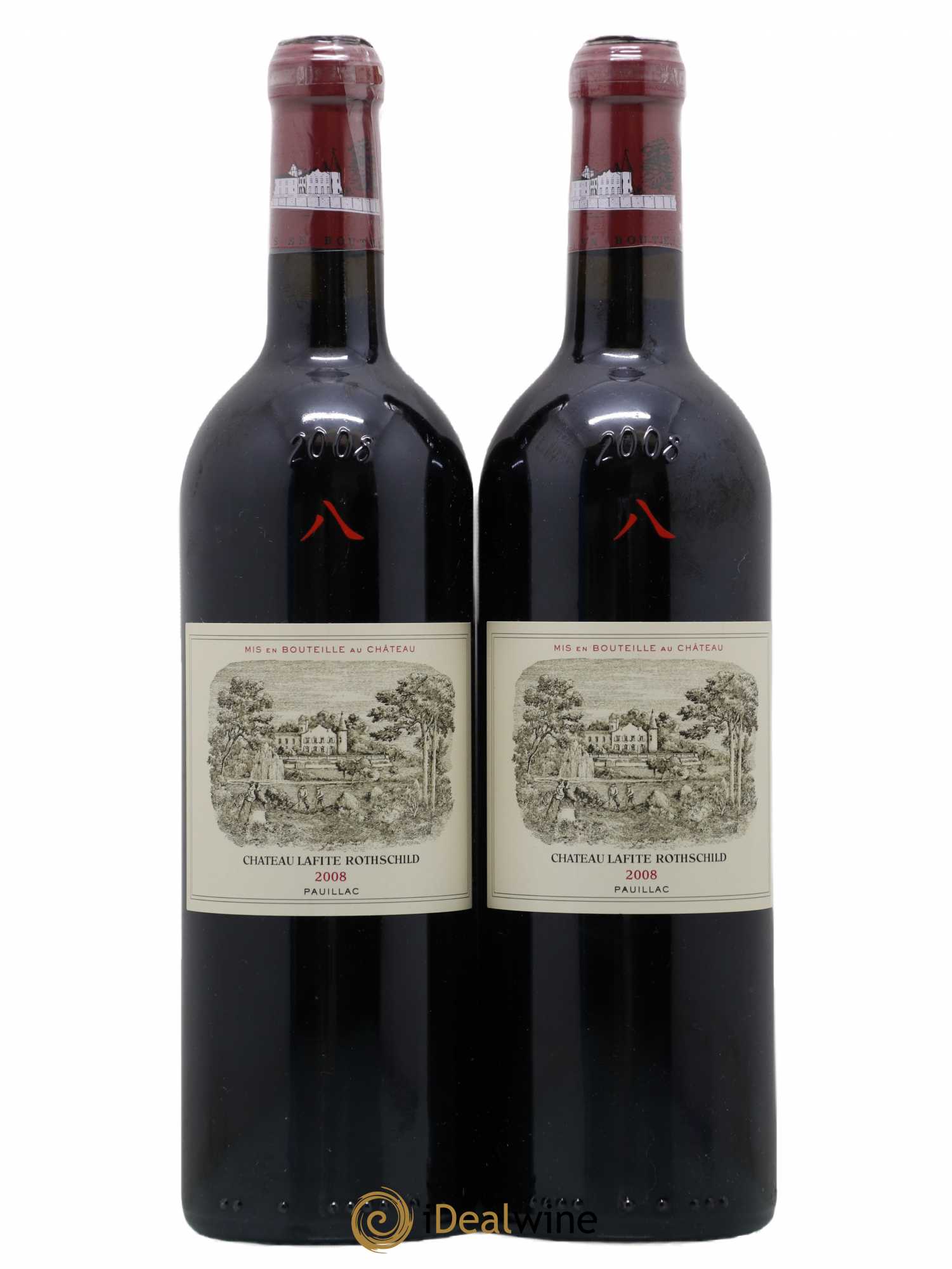 Château Lafite Rothschild 1er Grand Cru Classé 2008 - Lot de 2 bouteilles - 0