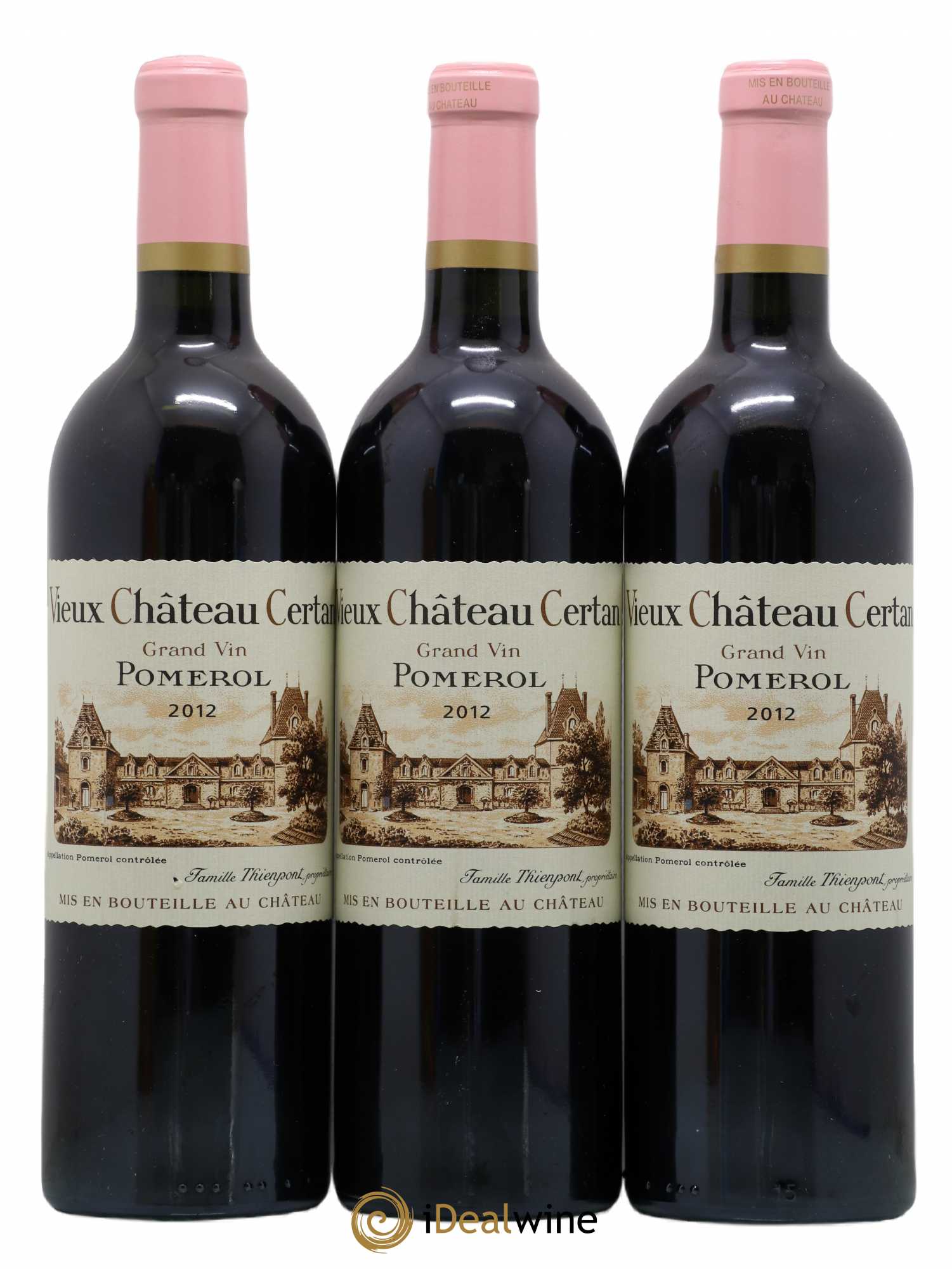 Vieux Château Certan 2012 - Lot de 3 bouteilles - 0