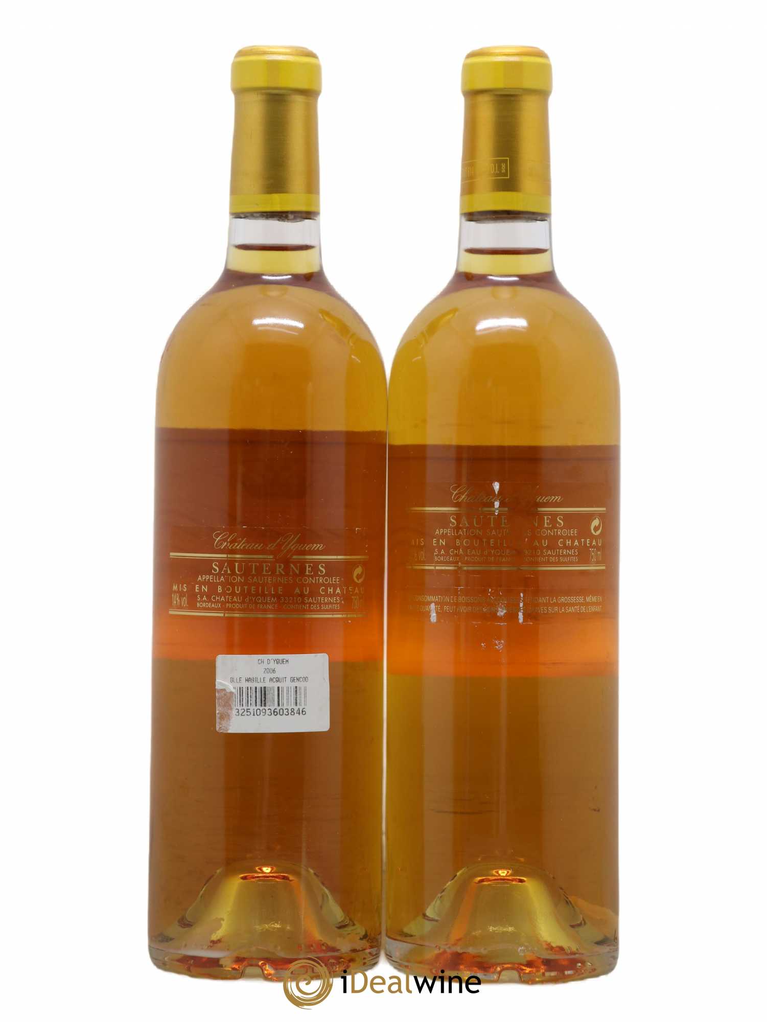 Château d' Yquem 1er Cru Classé Supérieur 2006 - Lotto di 2 bottiglie - 1