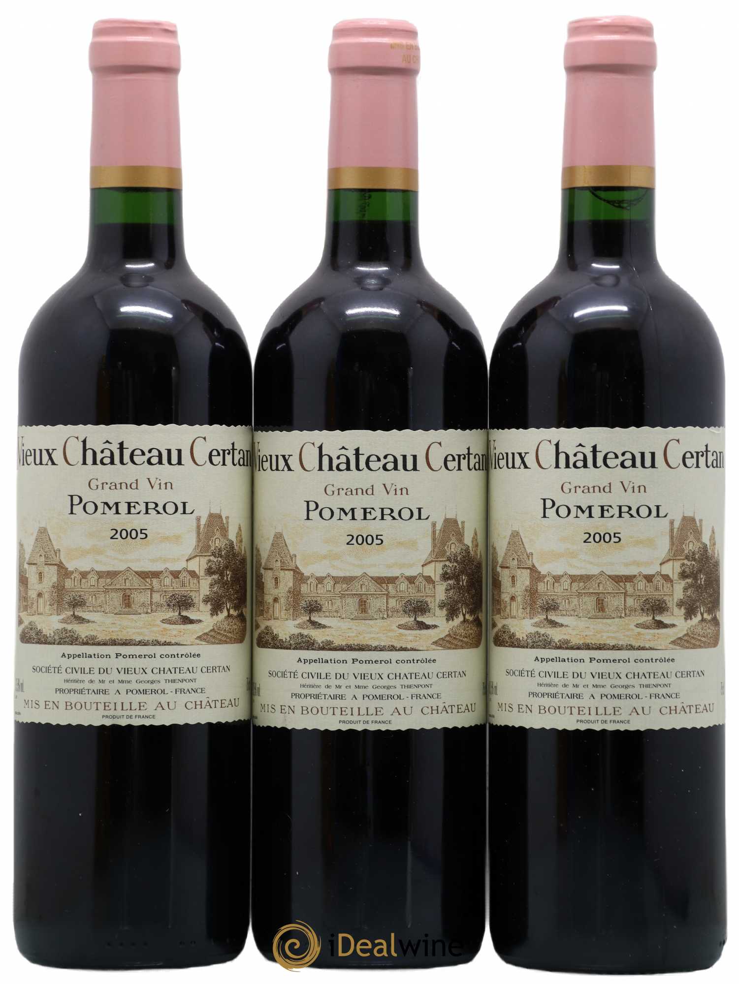 Vieux Château Certan 2005 - Lot de 3 bouteilles - 0