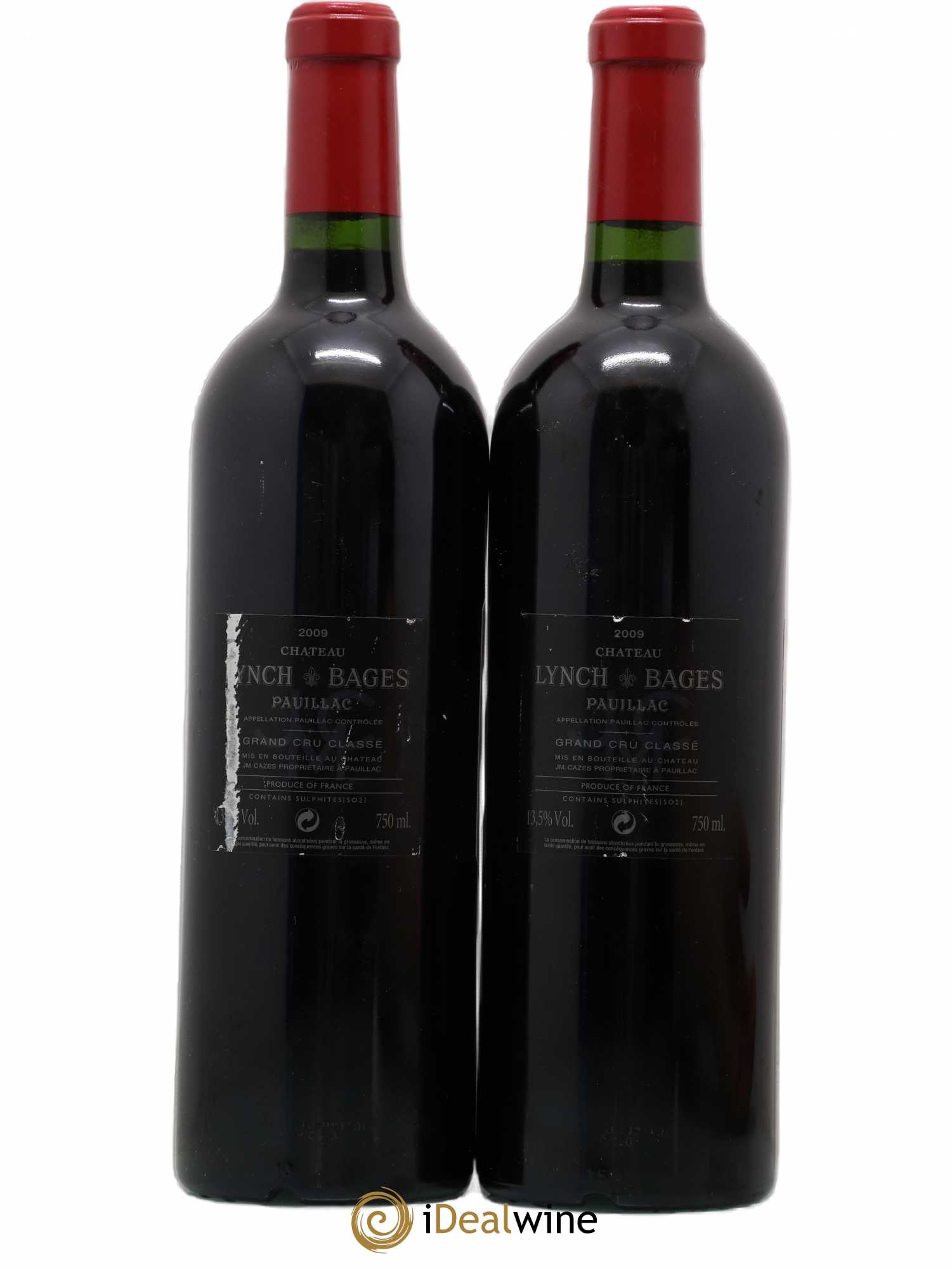 Château Lynch Bages 5ème Grand Cru Classé 2009 - Lot de 2 bouteilles - 1
