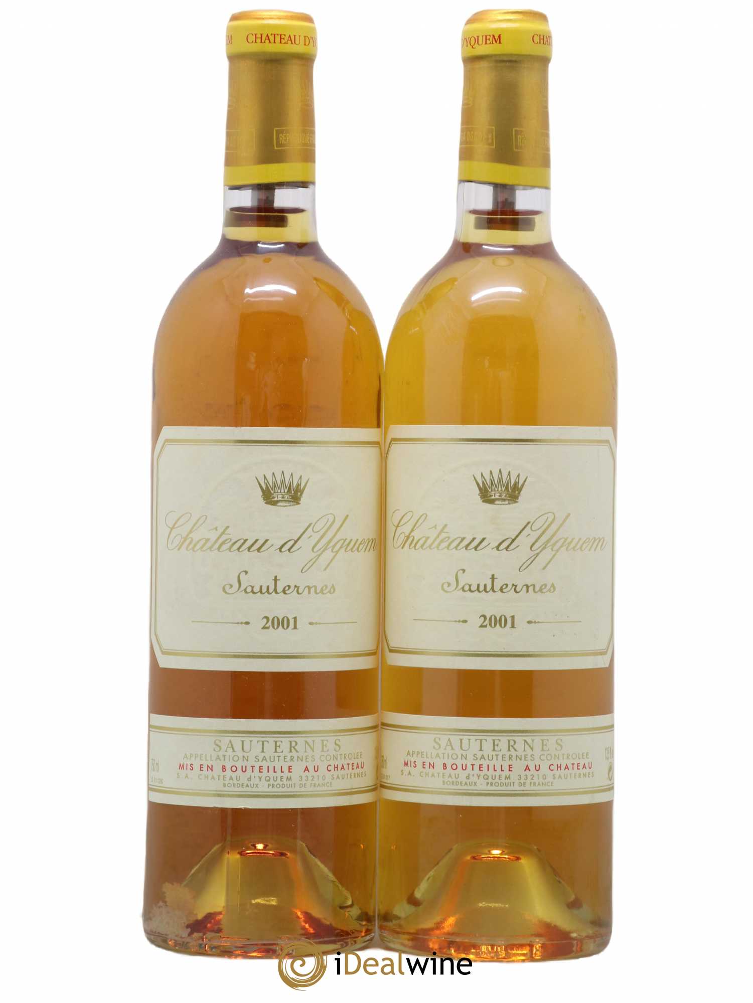 Château d' Yquem 1er Cru Classé Supérieur 2001 - Lotto di 2 bottiglie - 0
