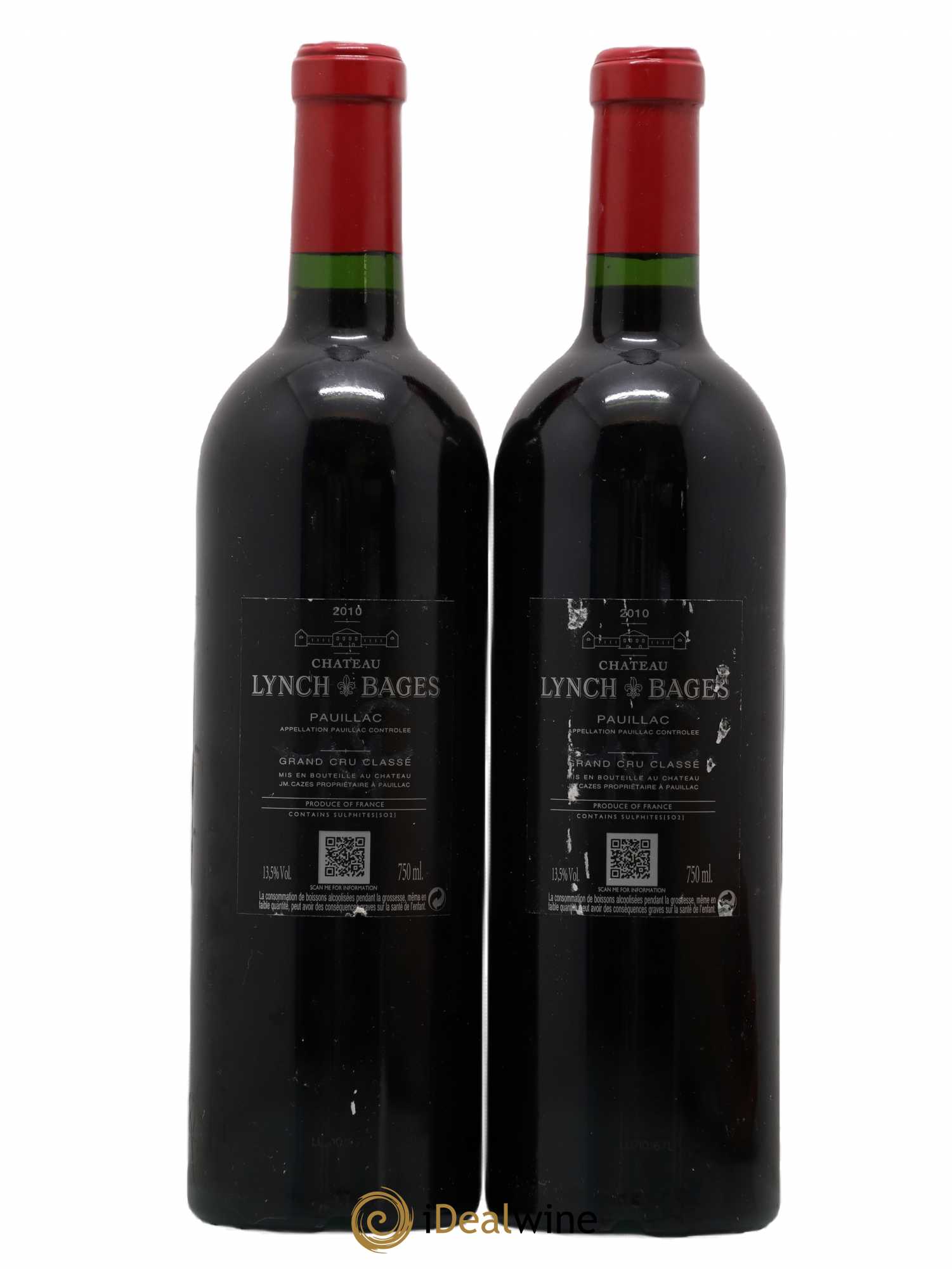 Château Lynch Bages 5ème Grand Cru Classé 2010 - Lot de 2 bouteilles - 1