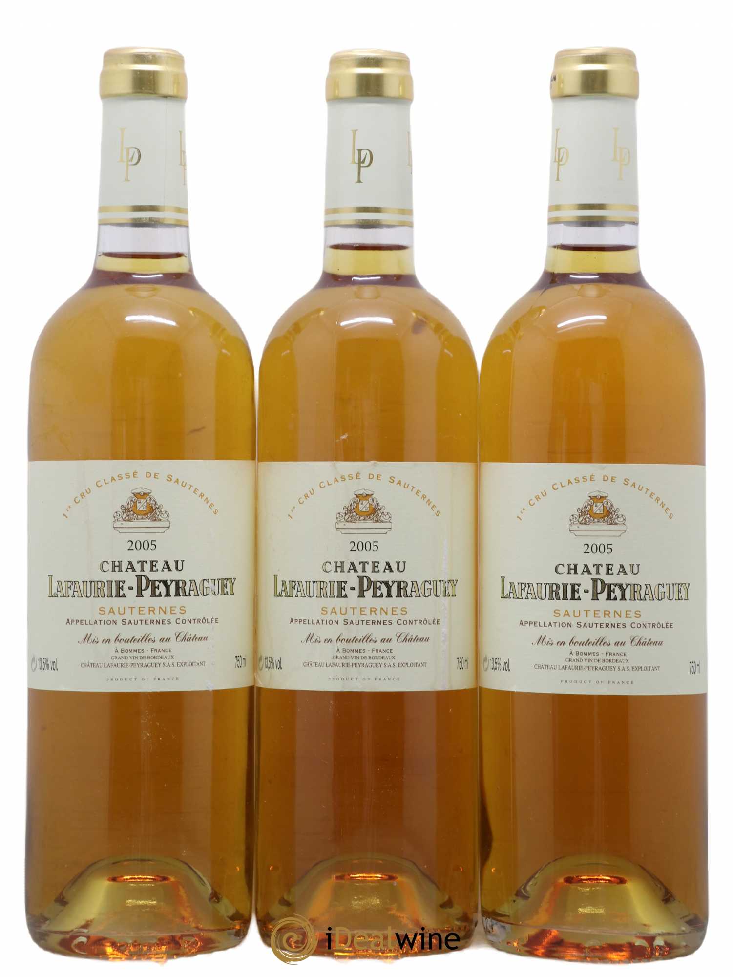 Château Lafaurie-Peyraguey 1er Grand Cru Classé 2005 - Lotto di 3 bottiglie - 0