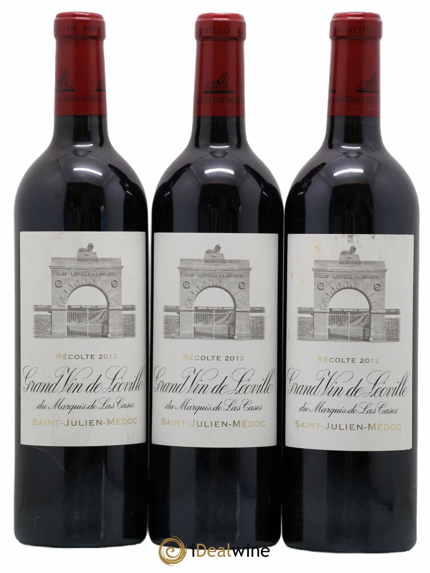 Château Léoville Las Cases 2ème Grand Cru Classé 2012 - Lot de 3 bouteilles - 0