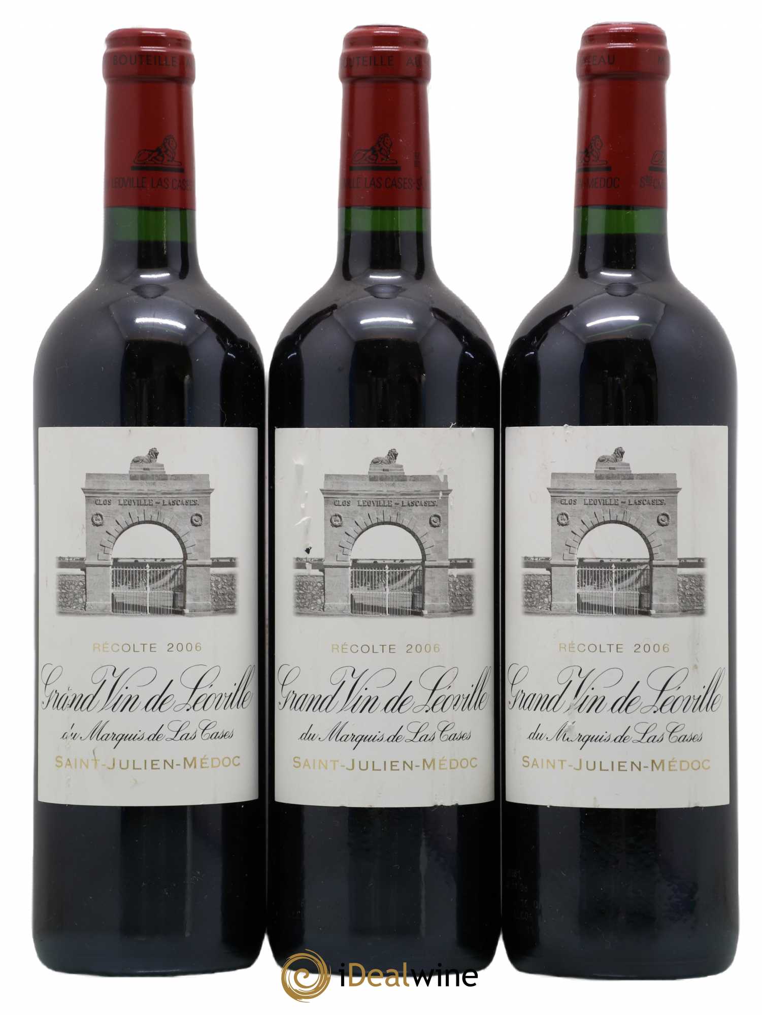 Château Léoville Las Cases 2ème Grand Cru Classé 2006 - Lot de 3 bouteilles - 0