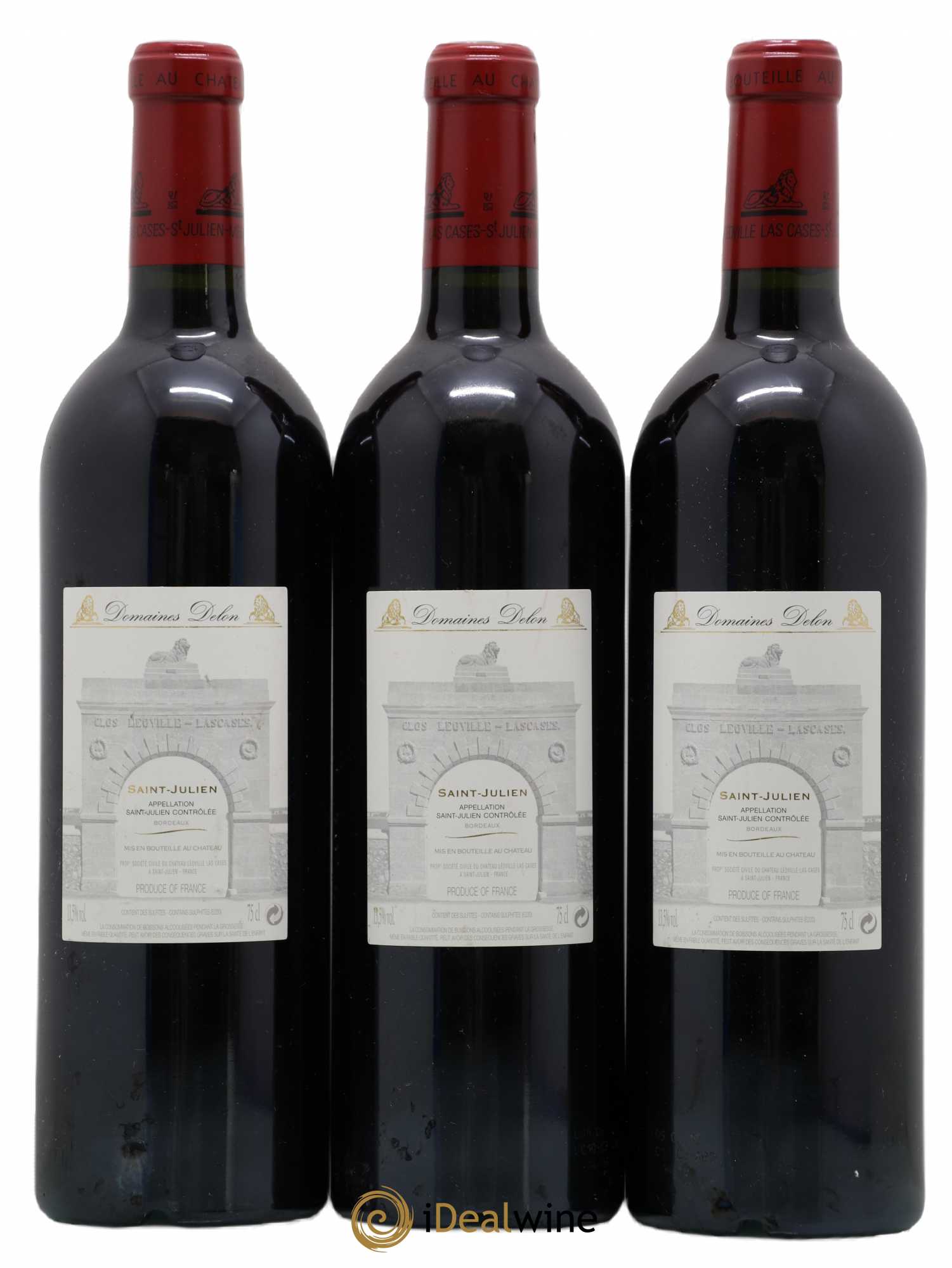 Château Léoville Las Cases 2ème Grand Cru Classé 2010 - Lotto di 3 bottiglie - 1