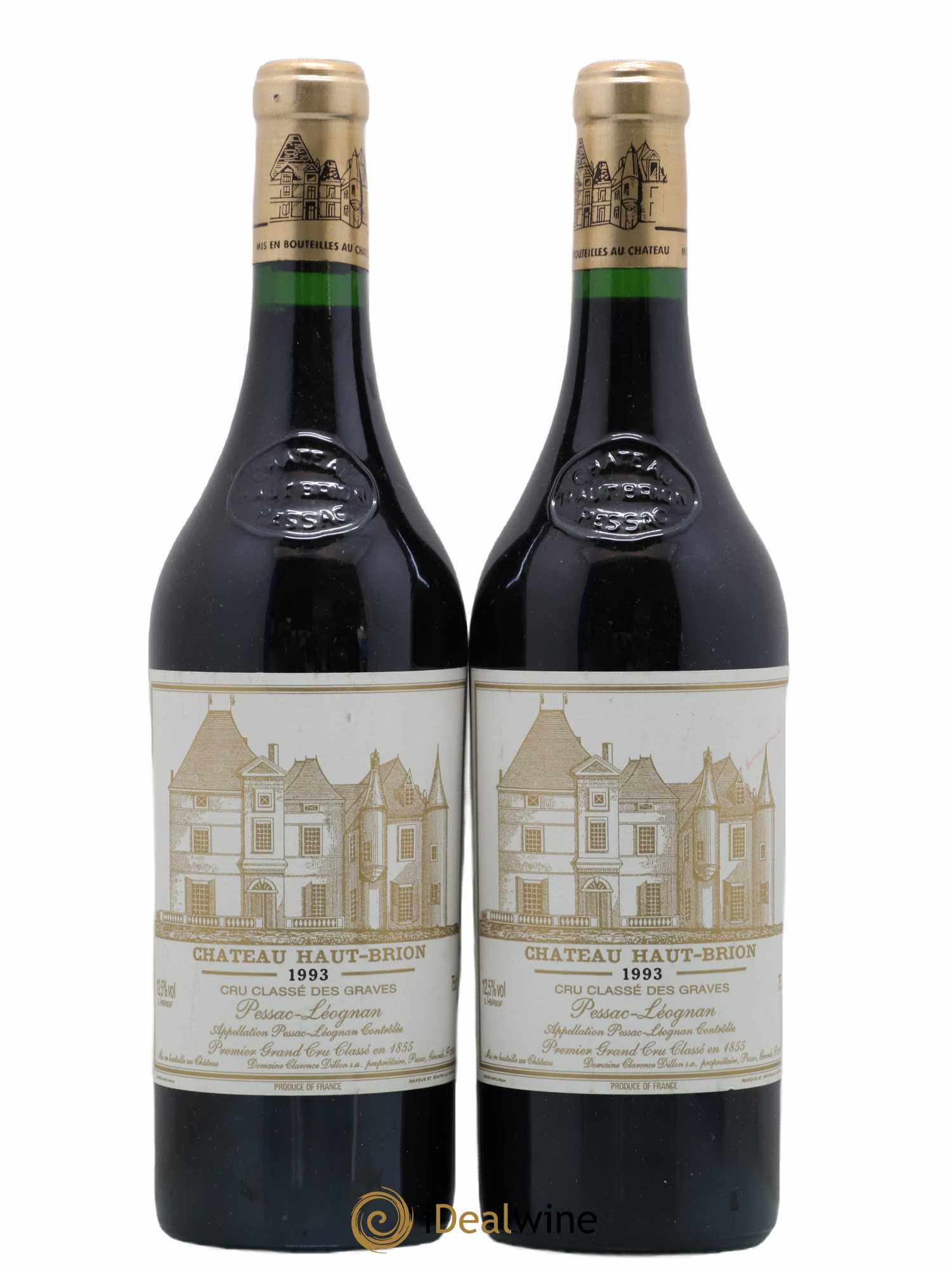 Château Haut Brion 1er Grand Cru Classé 1993 - Lot de 2 bouteilles - 0