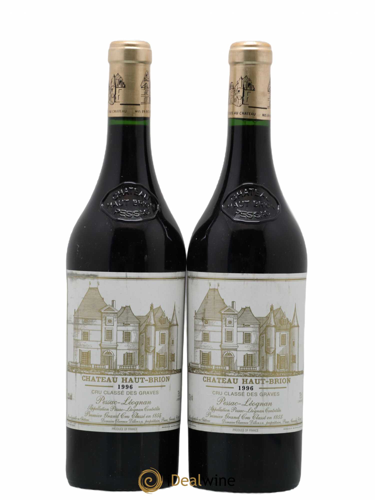 Château Haut Brion 1er Grand Cru Classé 1996 - Lot de 2 bouteilles - 0