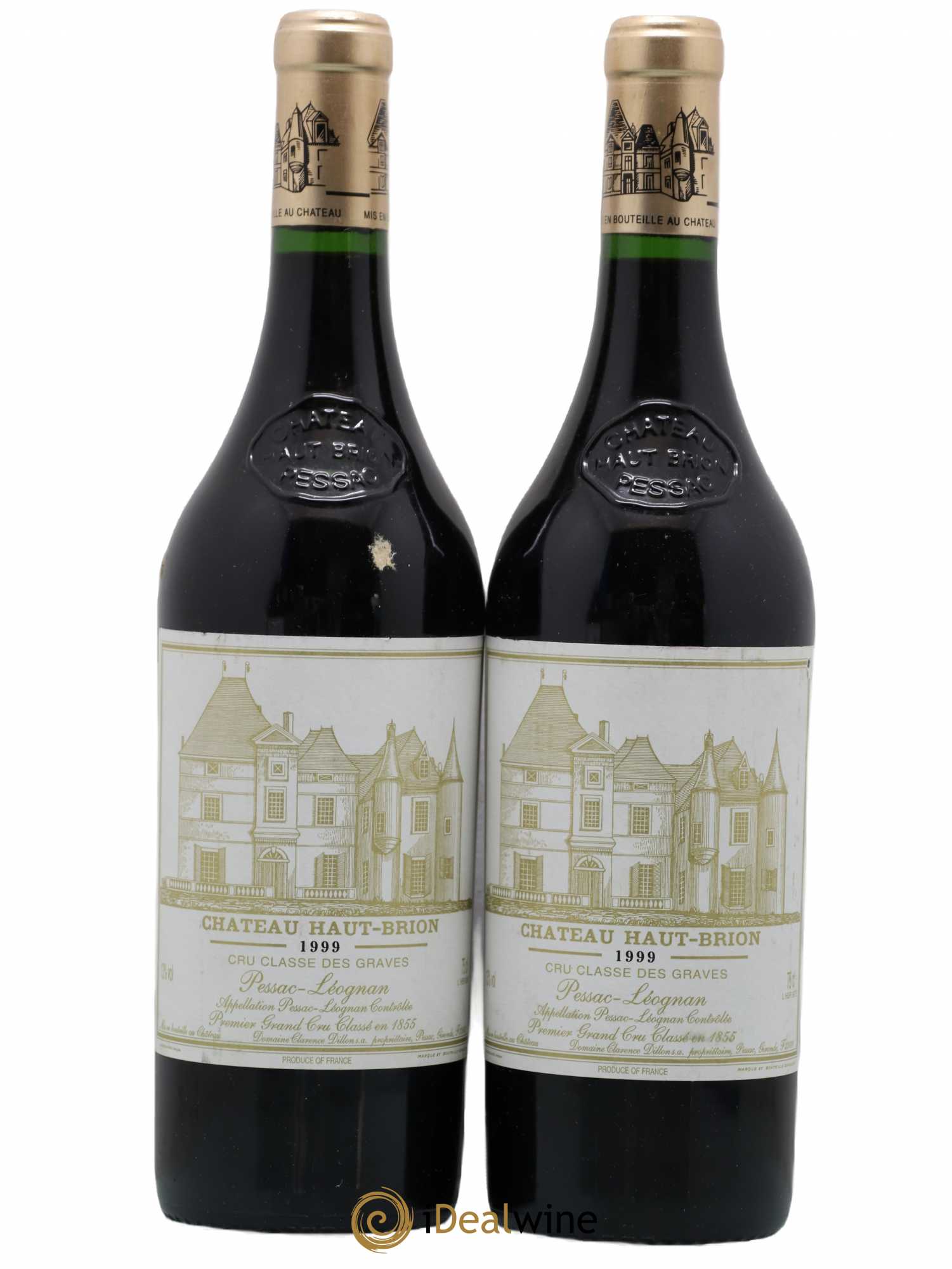 Château Haut Brion 1er Grand Cru Classé 1999 - Lot de 2 bouteilles - 0