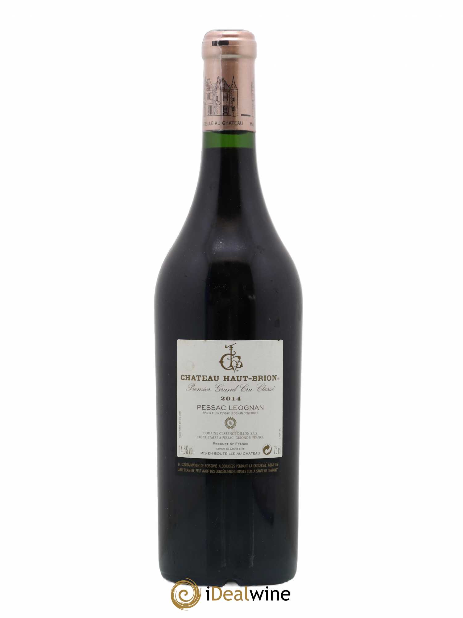 Château Haut Brion 1er Grand Cru Classé 2014 - Lot de 1 bouteille - 1