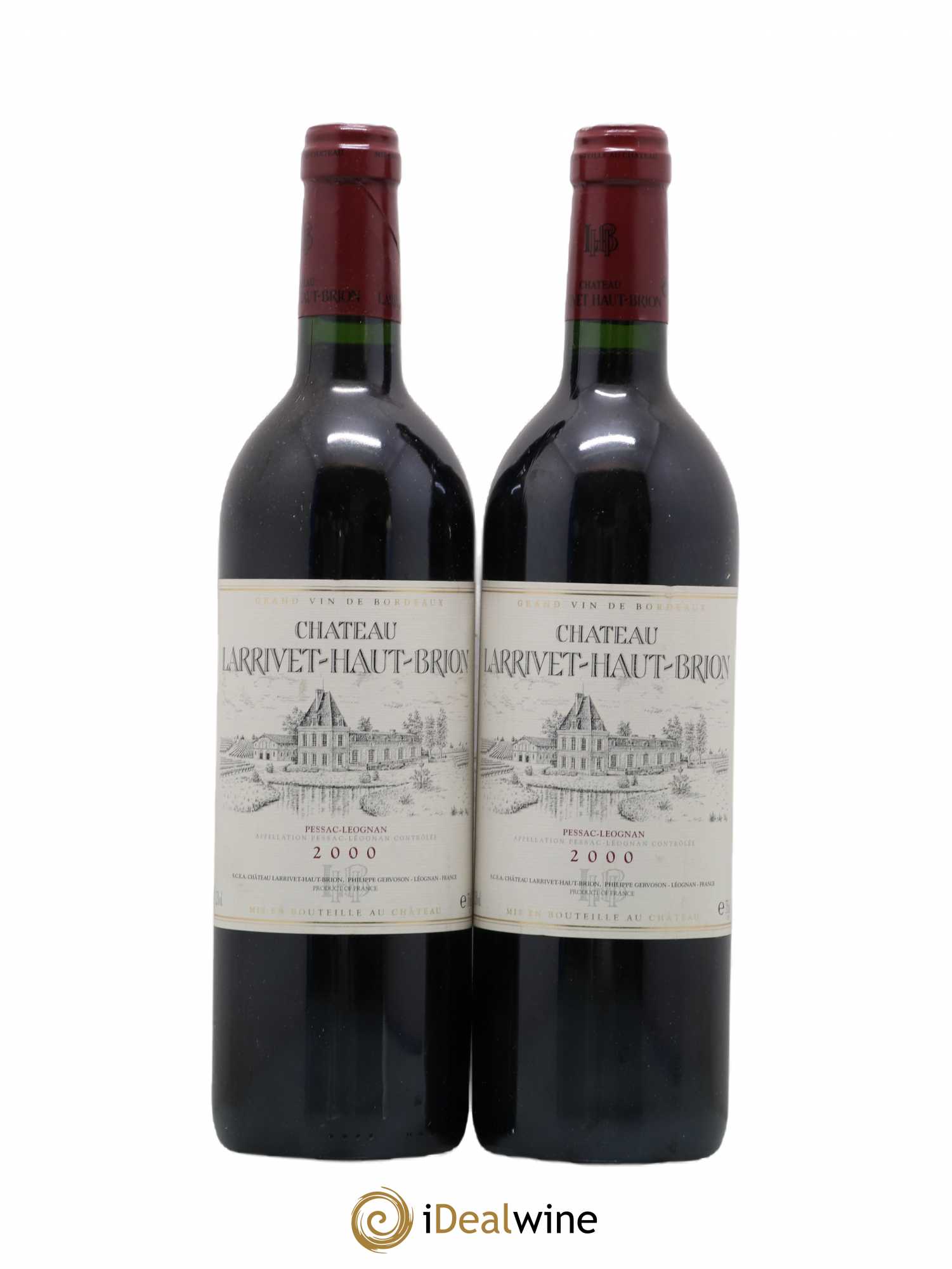 Château Larrivet Haut-Brion 2000 - Lot de 2 bouteilles - 0