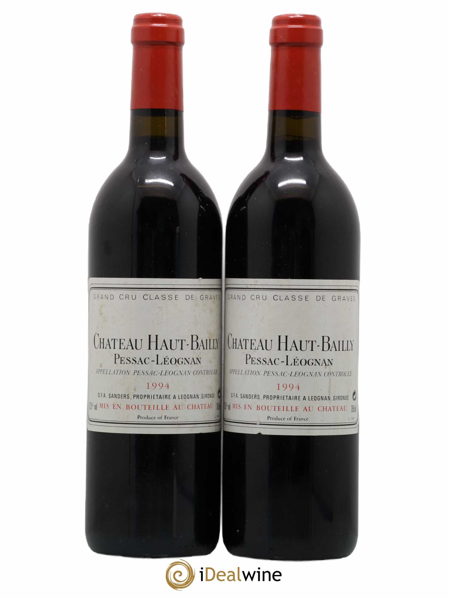 Château Haut-Bailly Cru Classé de Graves 1994 - Lot de 2 bouteilles - 0