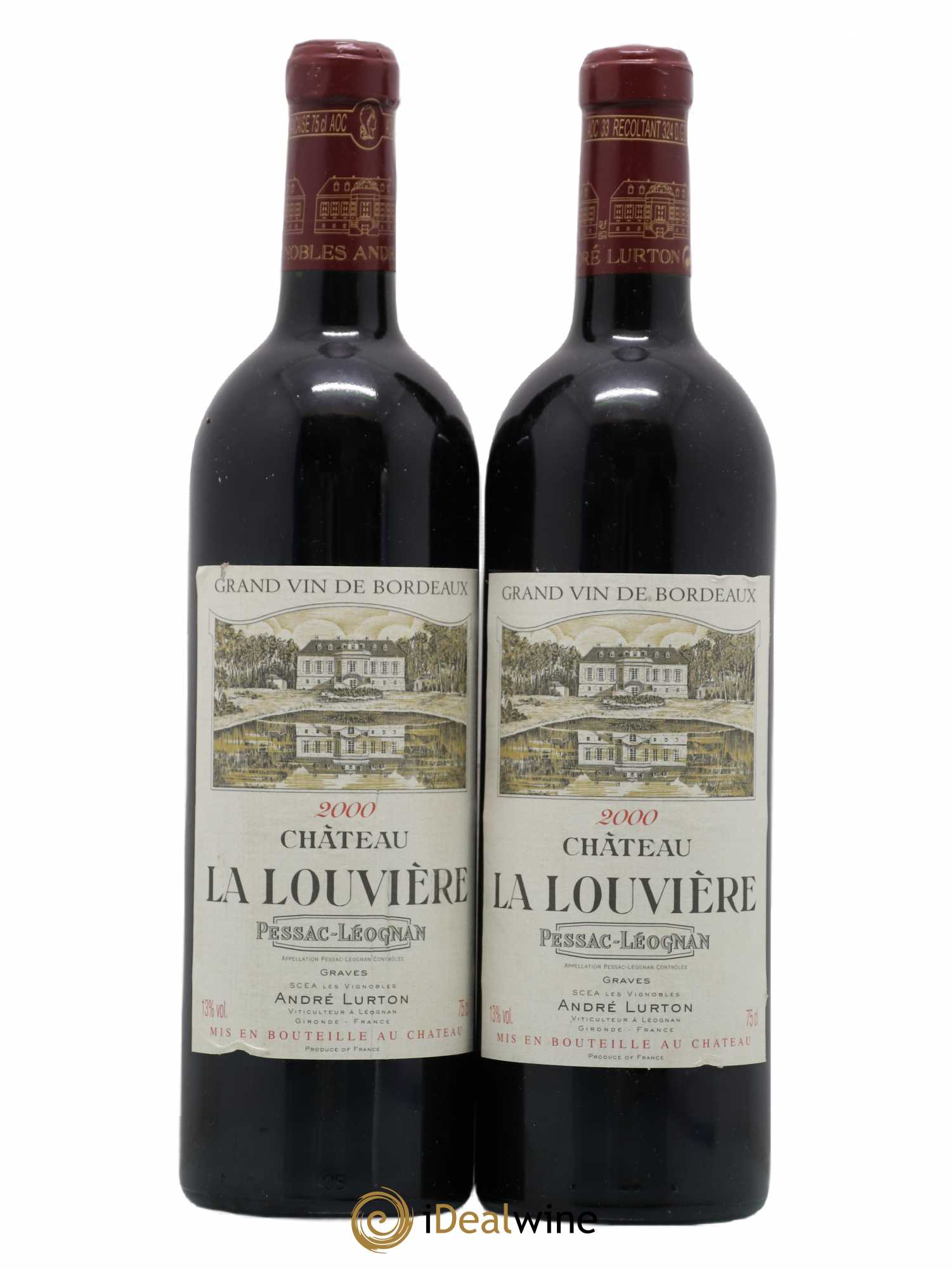 Château la Louvière 2000 - Lot de 2 bouteilles - 0