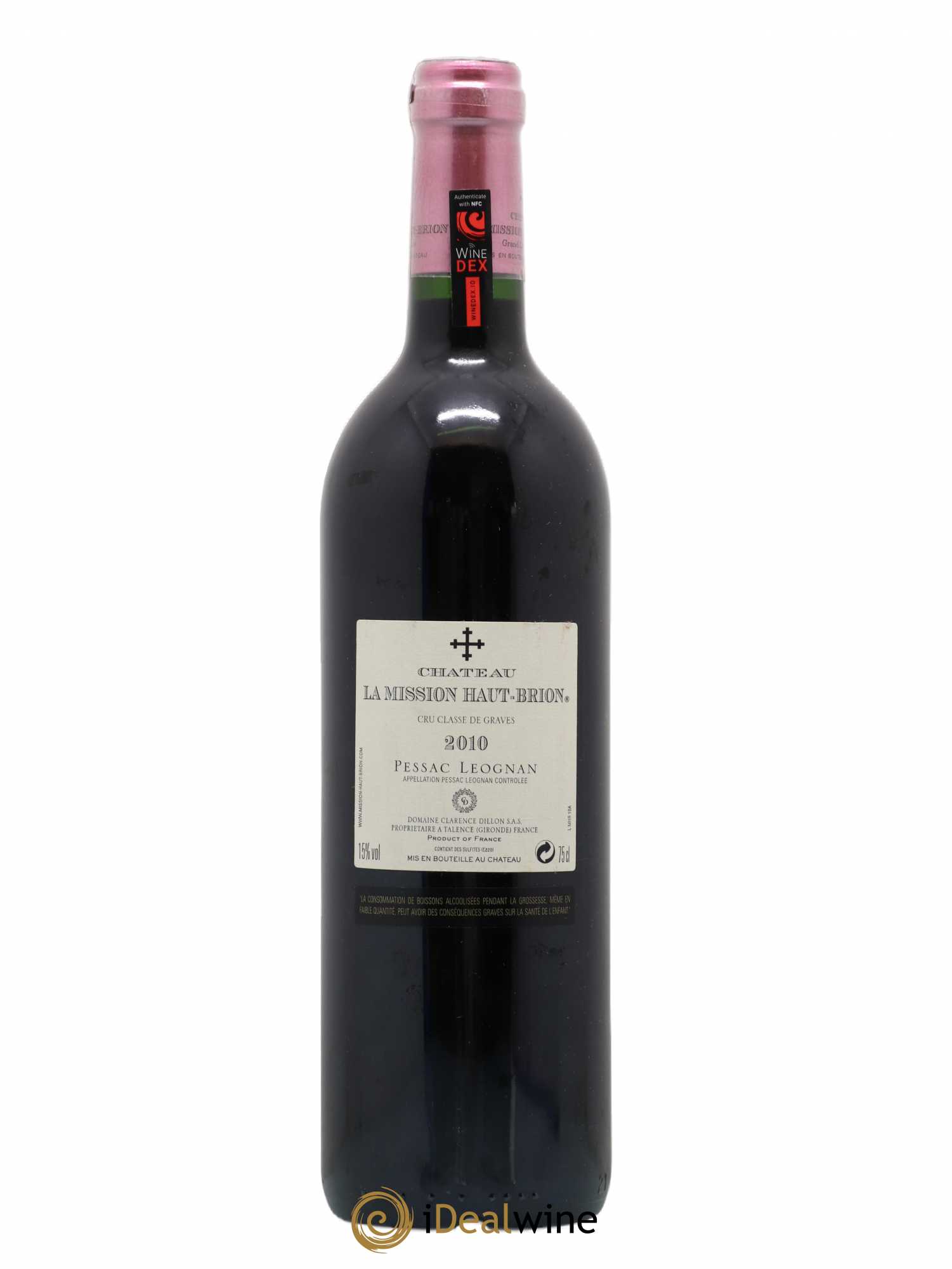 Château la Mission Haut-Brion Cru Classé de Graves 2010 - Lot de 1 bouteille - 1