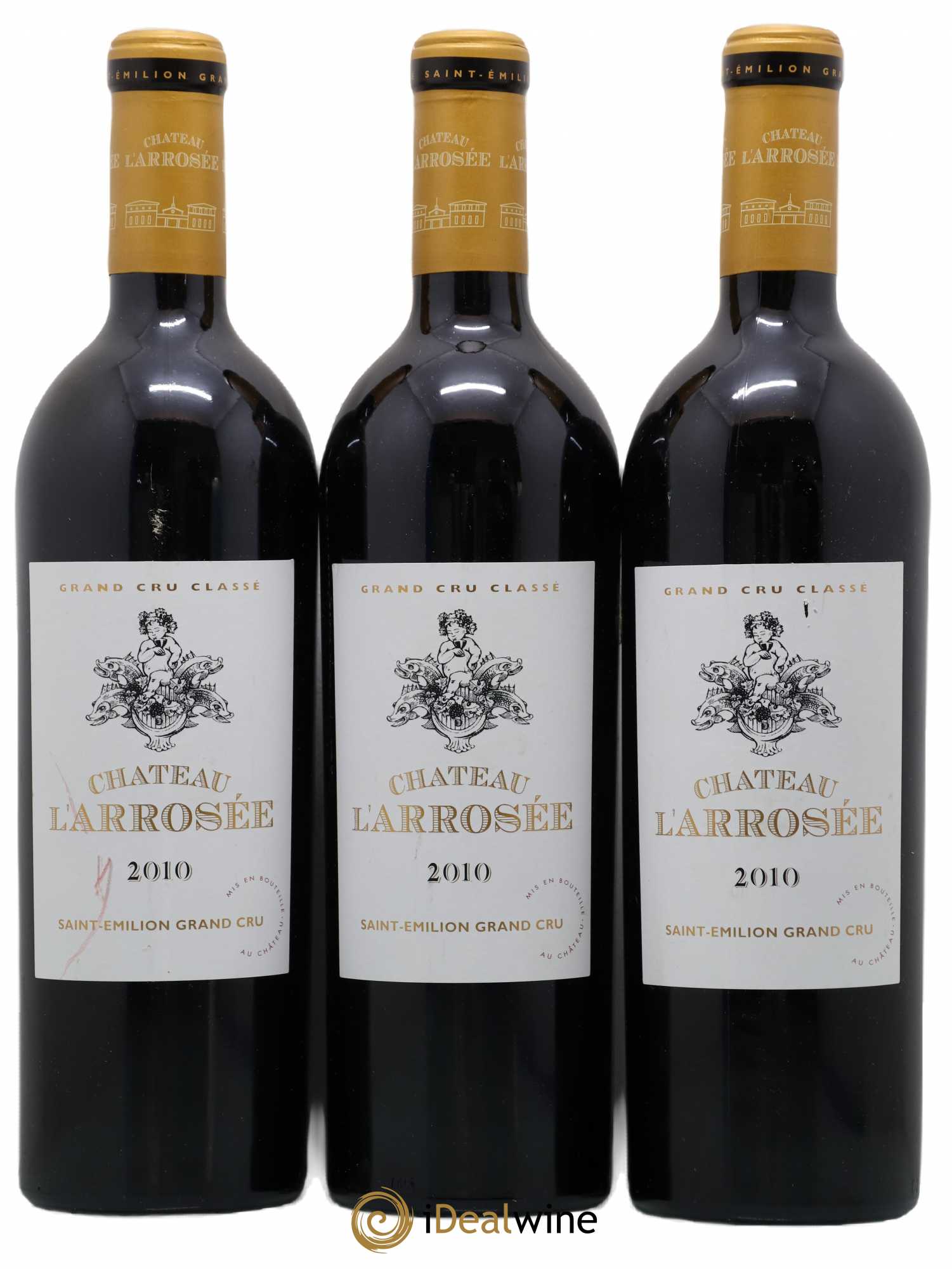 Château l' Arrosée Grand Cru Classé 2010 - Lot de 3 bouteilles - 0