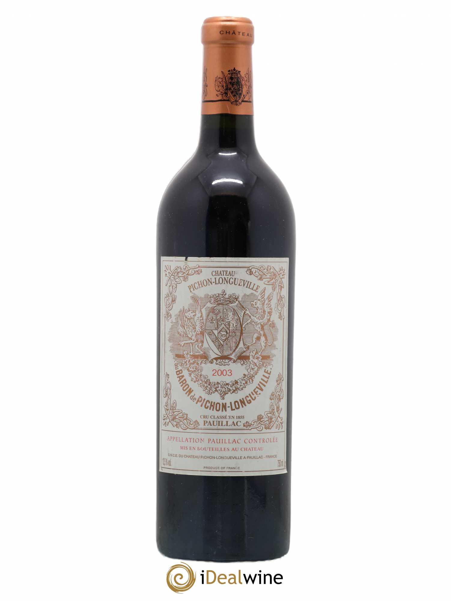Pichon Longueville Baron 2ème Grand Cru Classé 2003 - Lot de 1 bouteille - 0