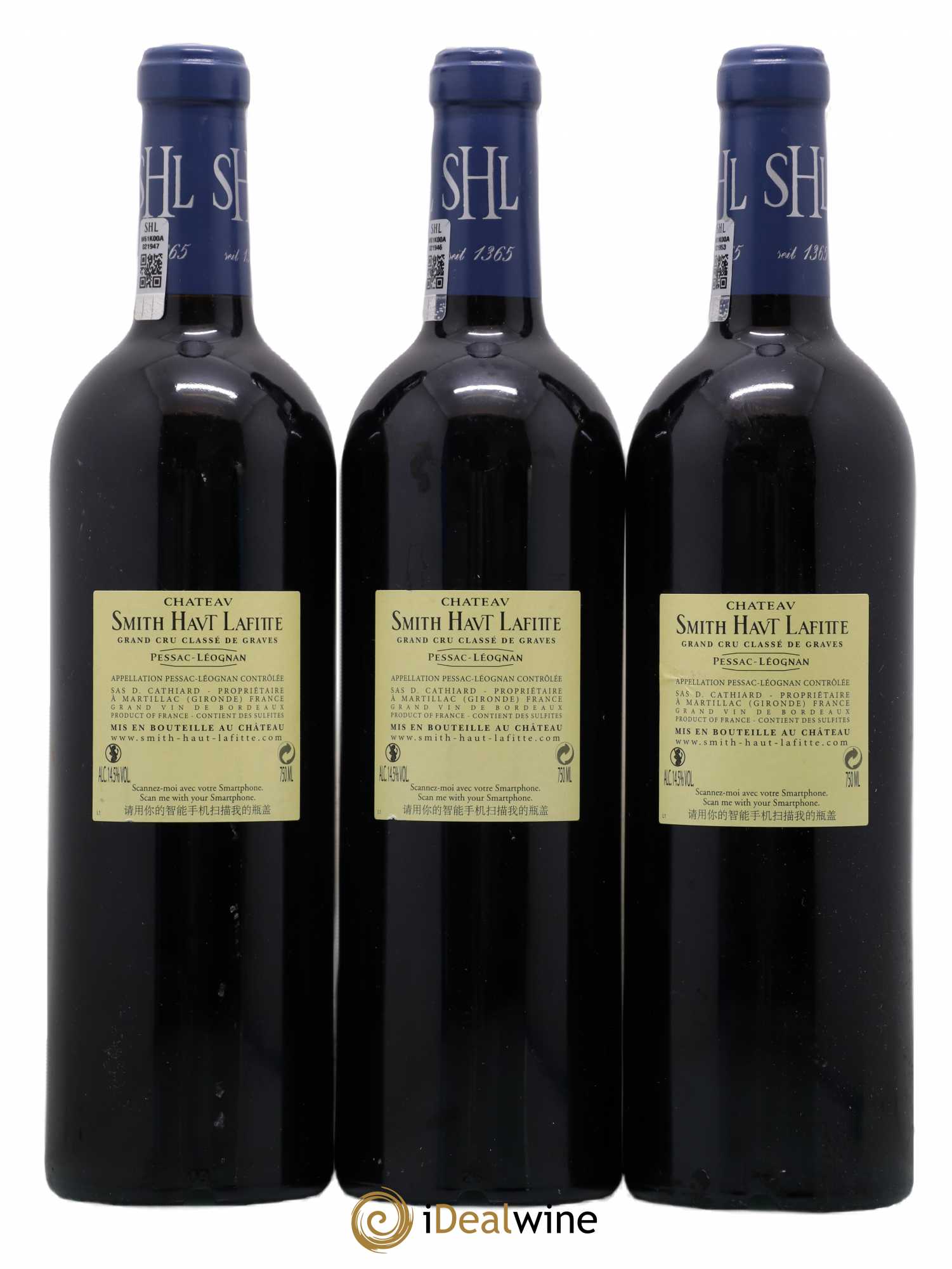 Château Smith Haut Lafitte Cru Classé de Graves 2010 - Lot de 3 bouteilles - 1