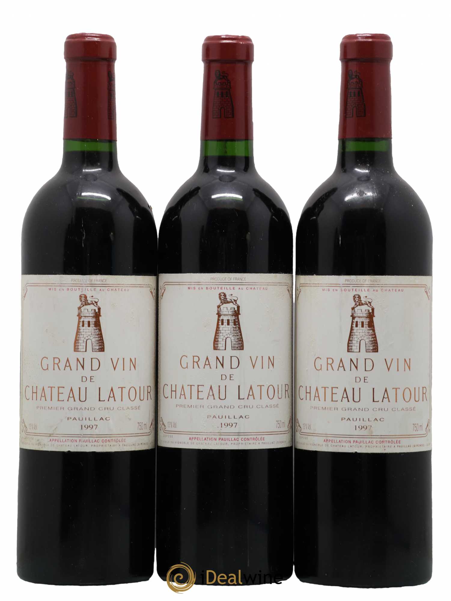 Château Latour 1er Grand Cru Classé 1997 - Lot de 3 bouteilles - 0
