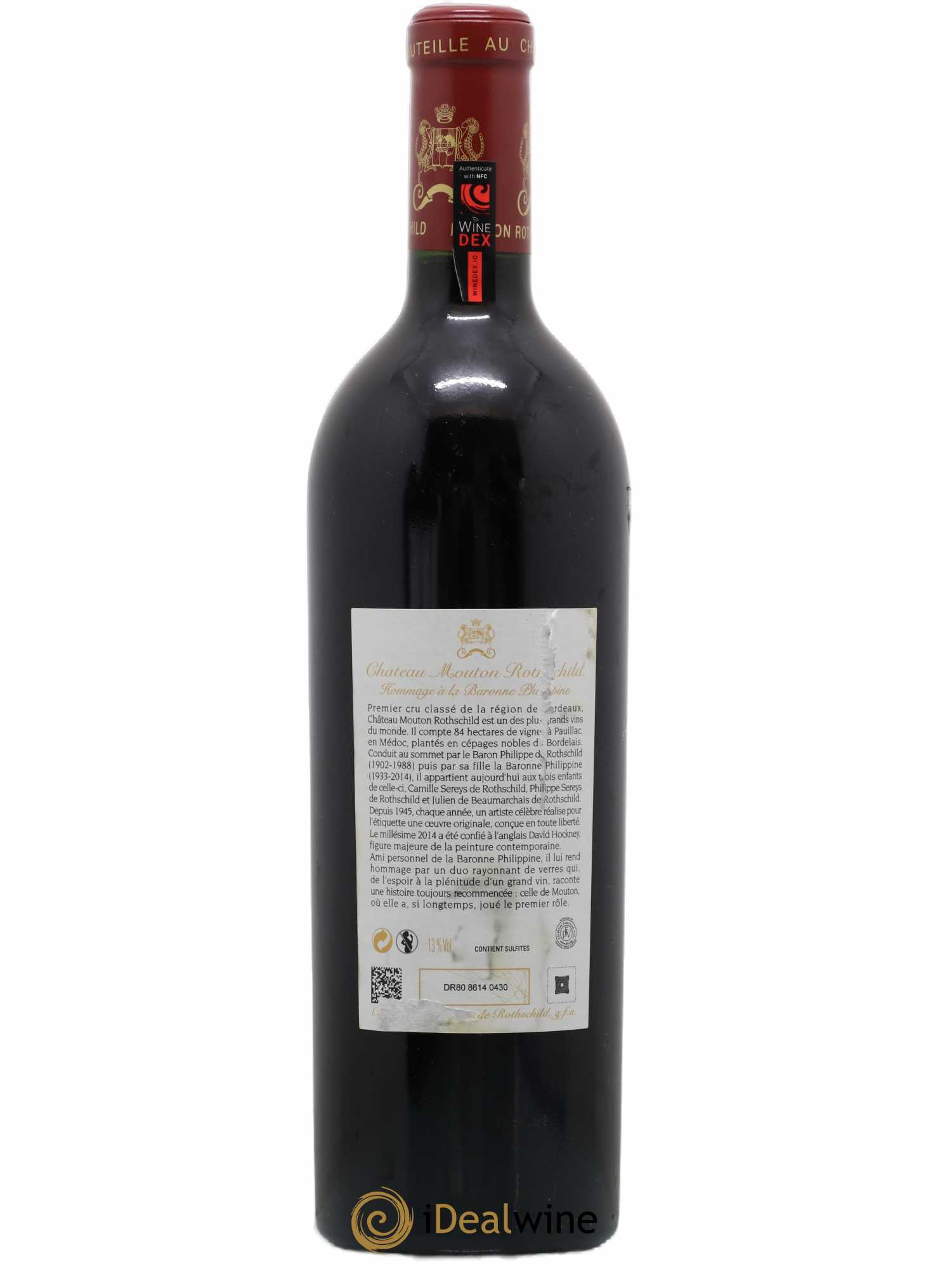 Château Mouton Rothschild 1er Grand Cru Classé 2014 - Lot de 1 bouteille - 1