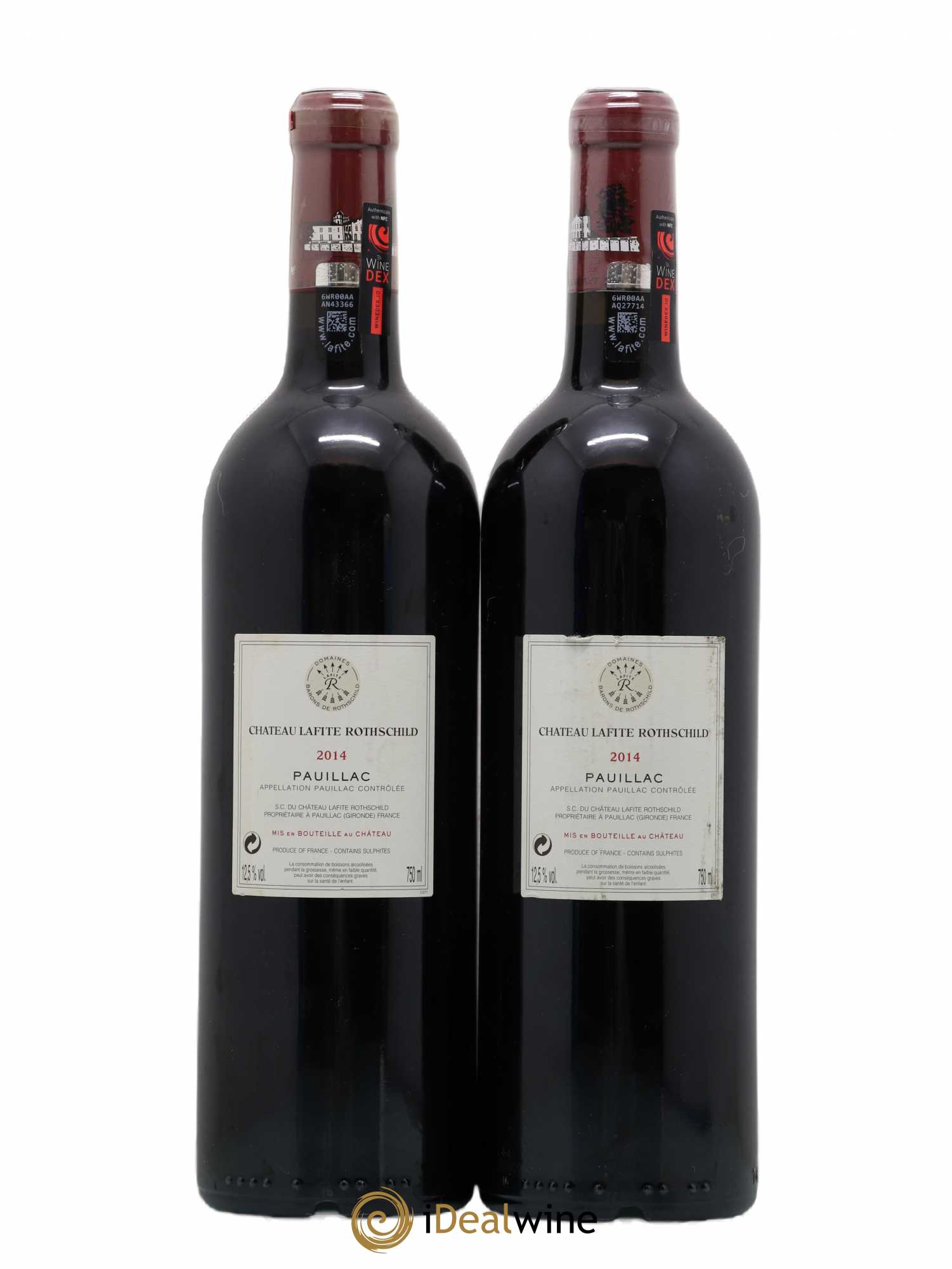 Château Lafite Rothschild 1er Grand Cru Classé 2014 - Lot de 2 bouteilles - 1