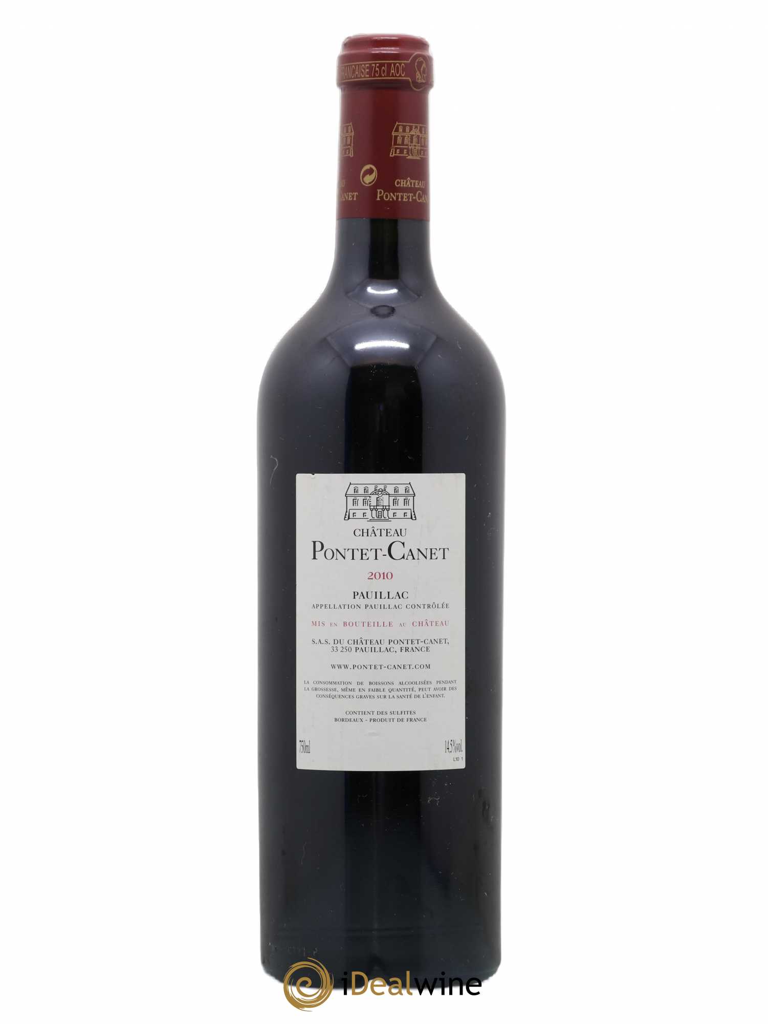 Château Pontet Canet 5ème Grand Cru Classé 2010 - Lot de 1 bouteille - 1