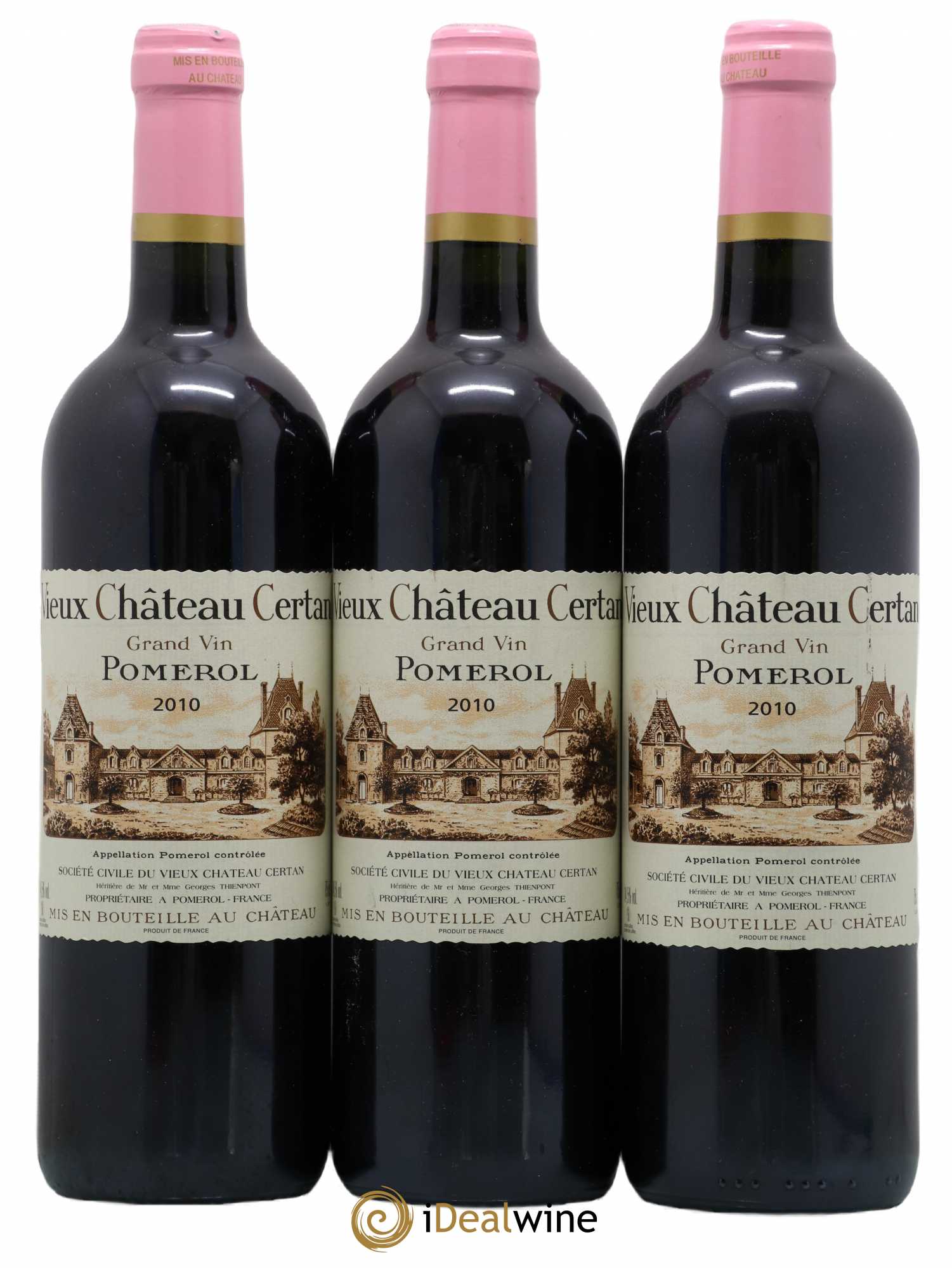 Vieux Château Certan 2010 - Lot de 3 bouteilles - 0