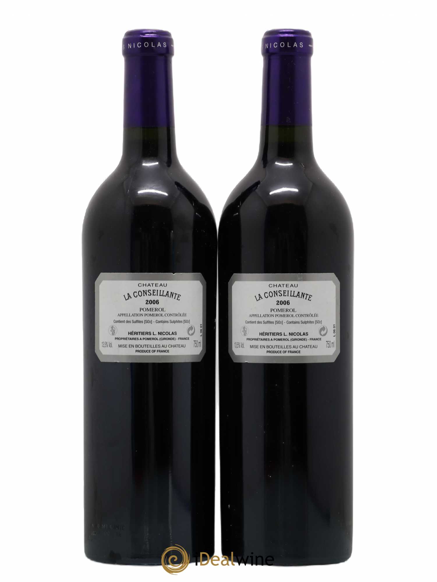 Château la Conseillante 2006 - Lot de 2 bouteilles - 1