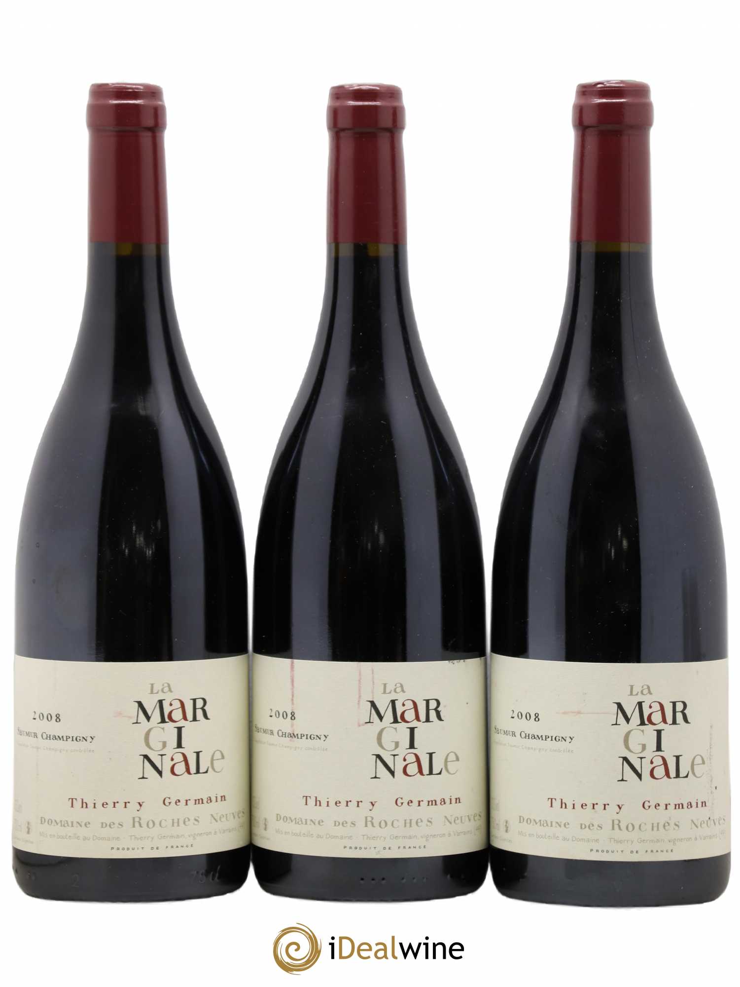 Saumur-Champigny La Marginale Domaine des Roches Neuves - Thierry Germain 2008 - Lot de 3 bouteilles - 0