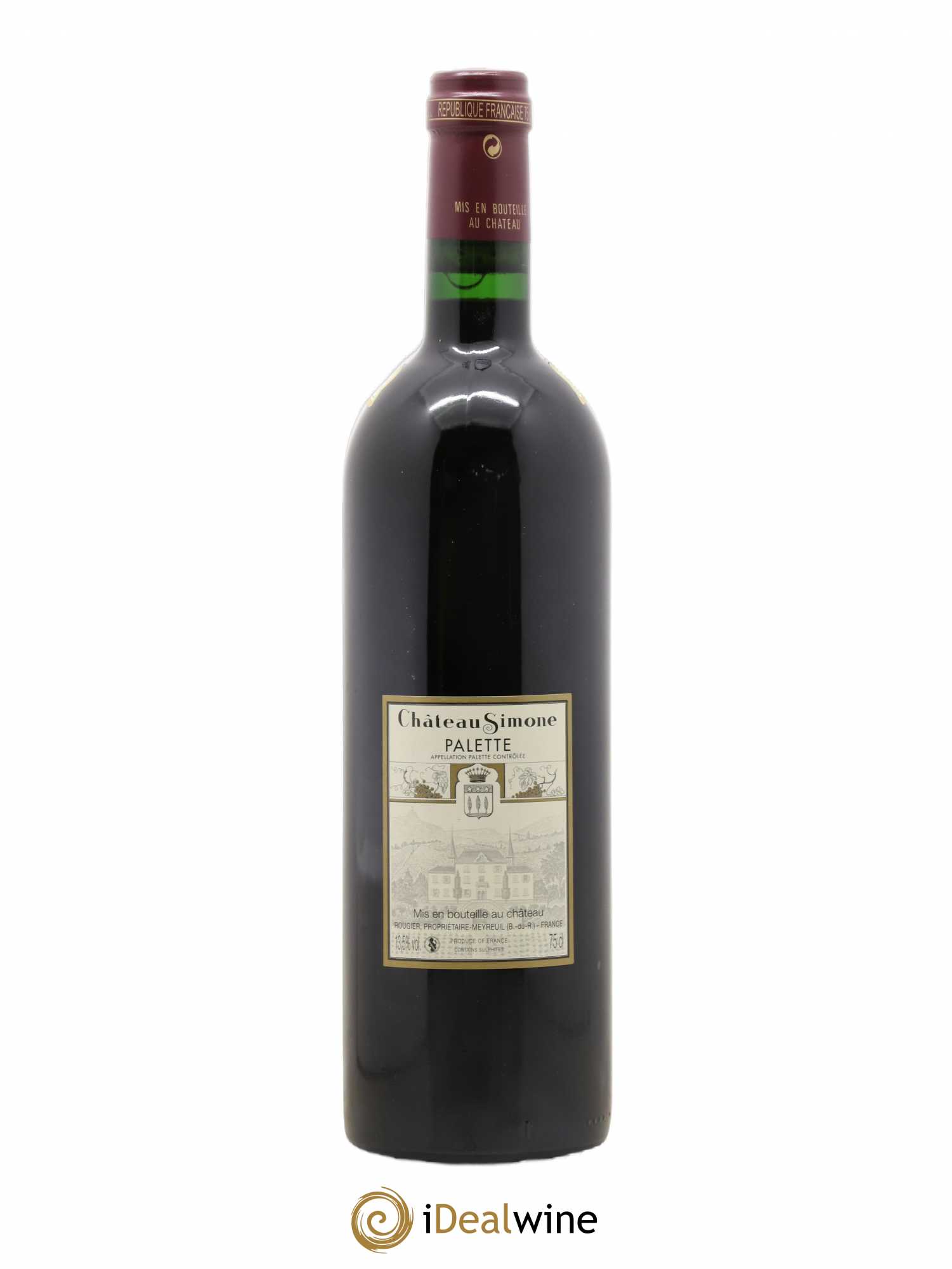 Palette Château Simone Famille Rougier 2007 - Lot de 1 bouteille - 1